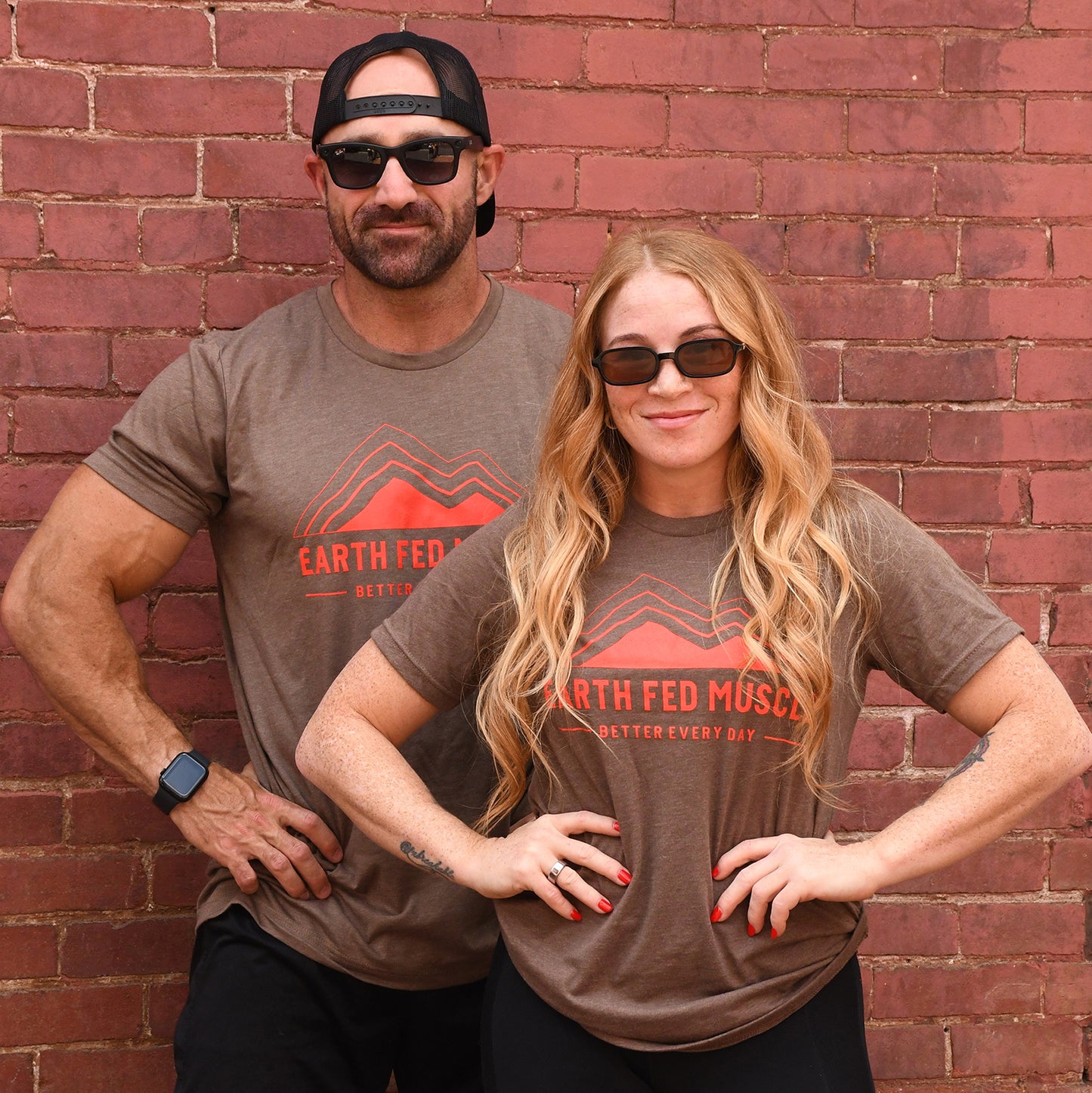 Heather Brown Logo Tee