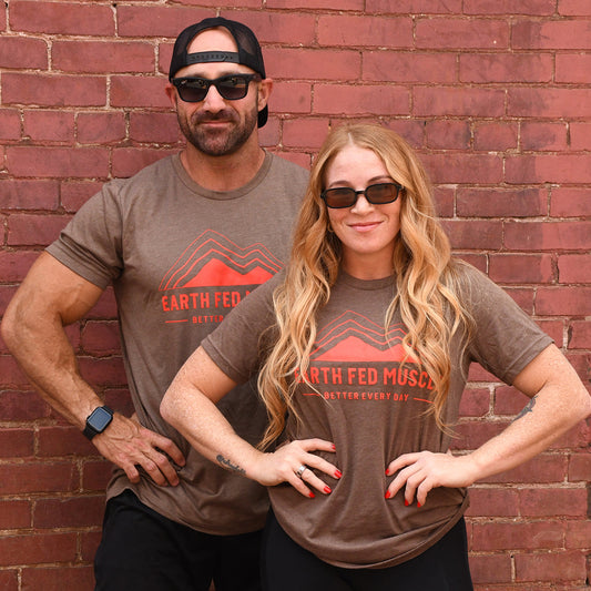 Heather Brown Logo Tee