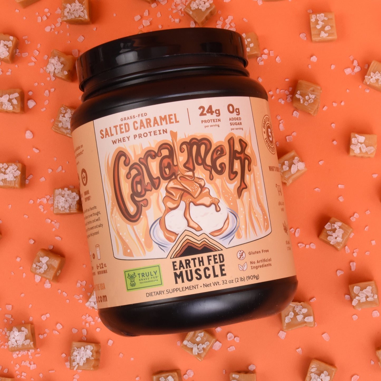 SEASONAL FLAVOR: 'Caramelt' Salted Caramel Grass-Fed Whey Protein
