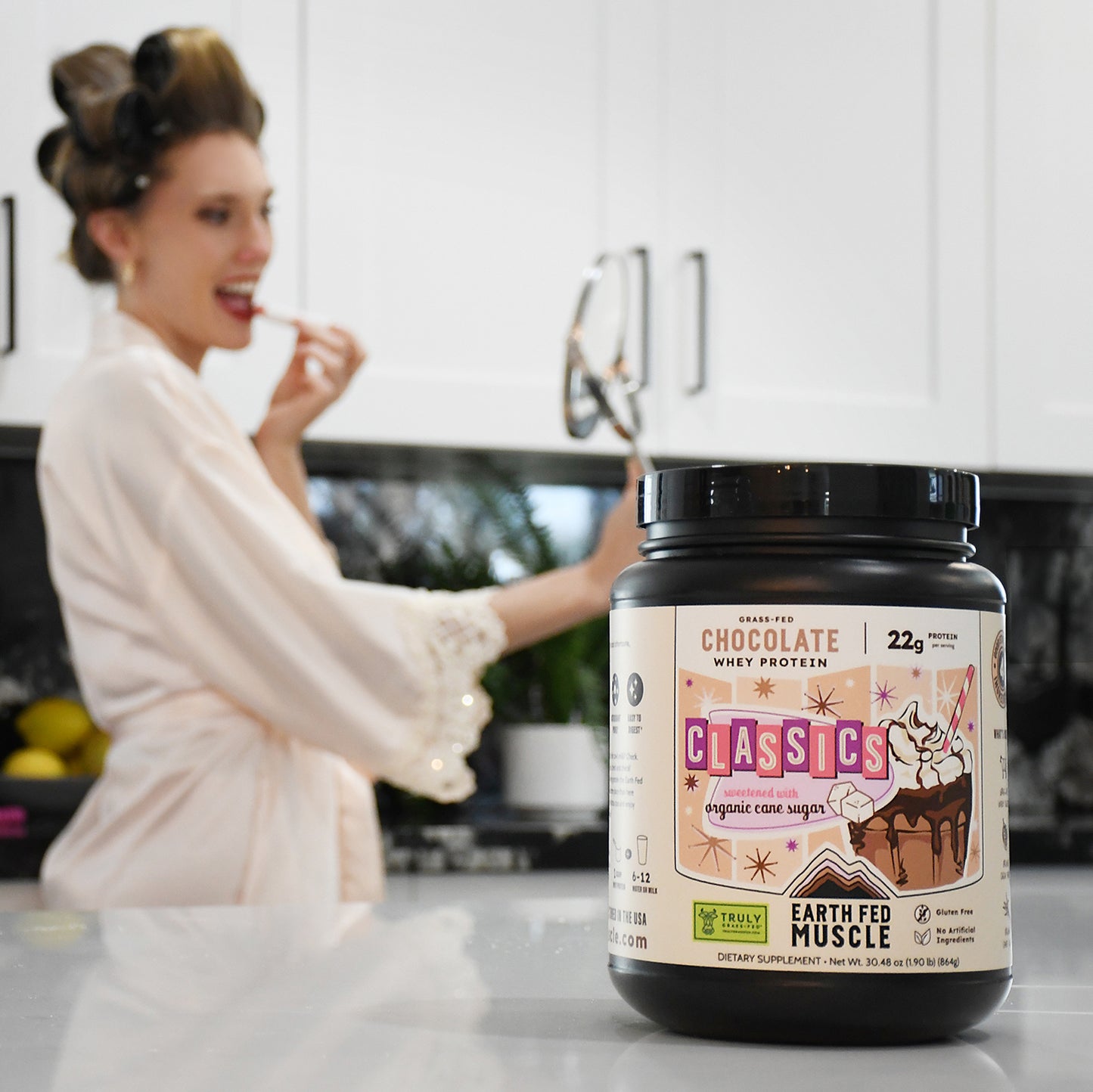 SEASONAL FLAVOR: Classics Chocolate Grass-Fed Whey Protein w/ Real Sugar