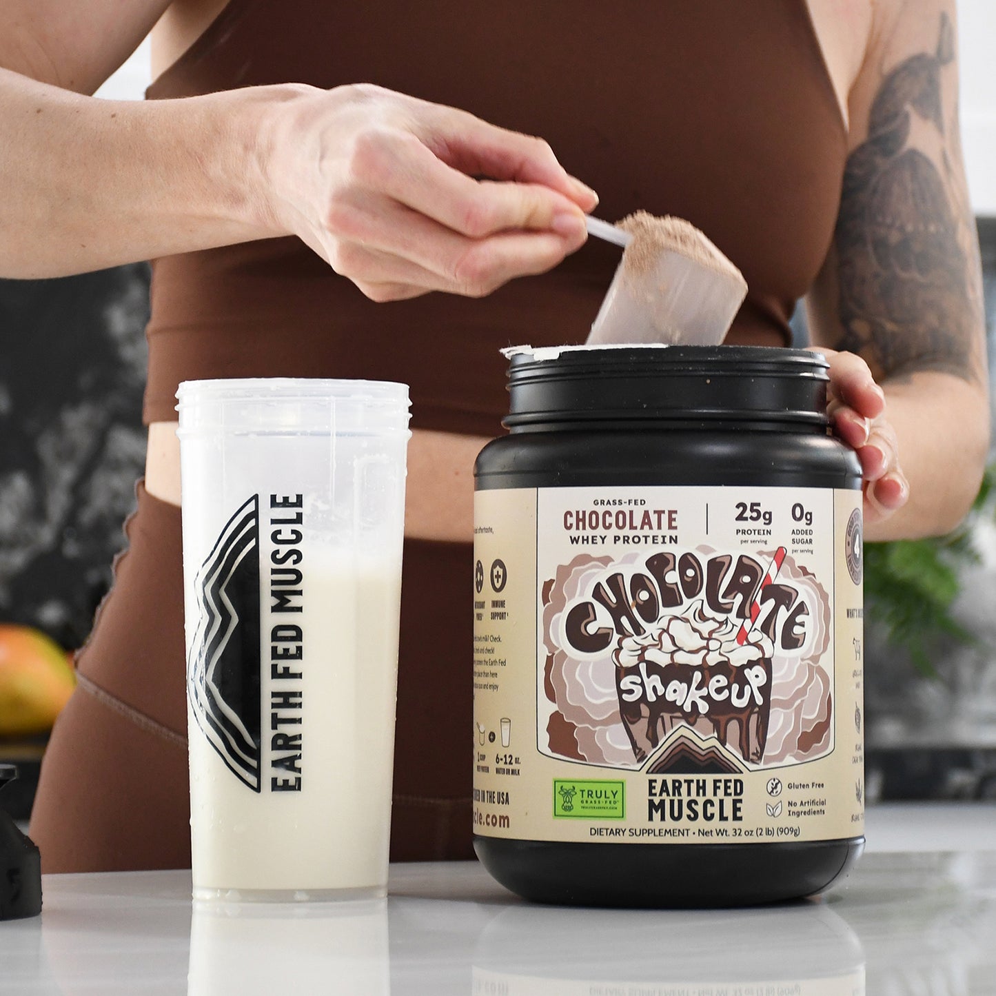 Chocolate Shakeup Chocolate Grass-Fed Whey Protein