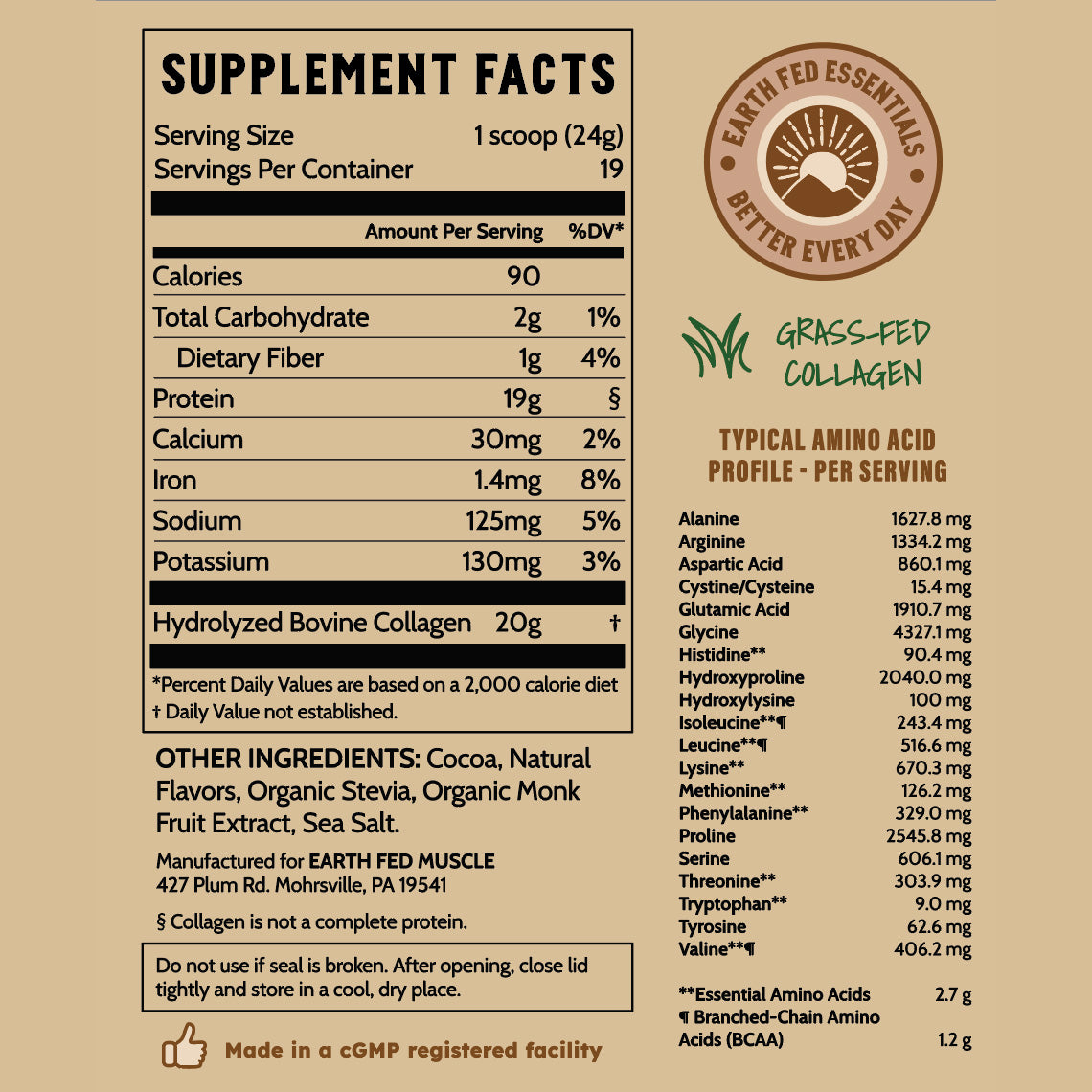 Collagen Peptides, Chocolate (formerly known as Keystone Plus)