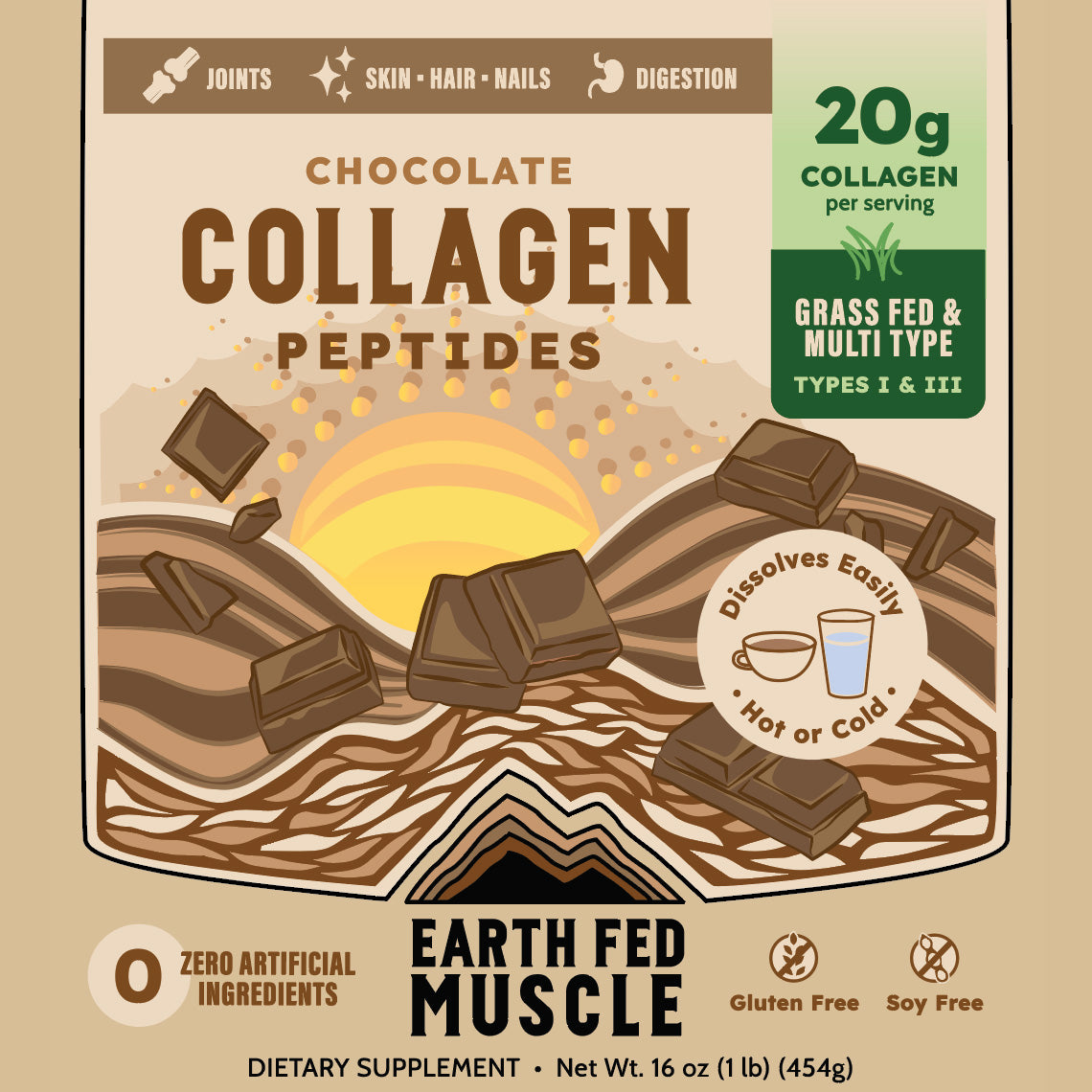 Collagen Peptides, Chocolate (formerly known as Keystone Plus)