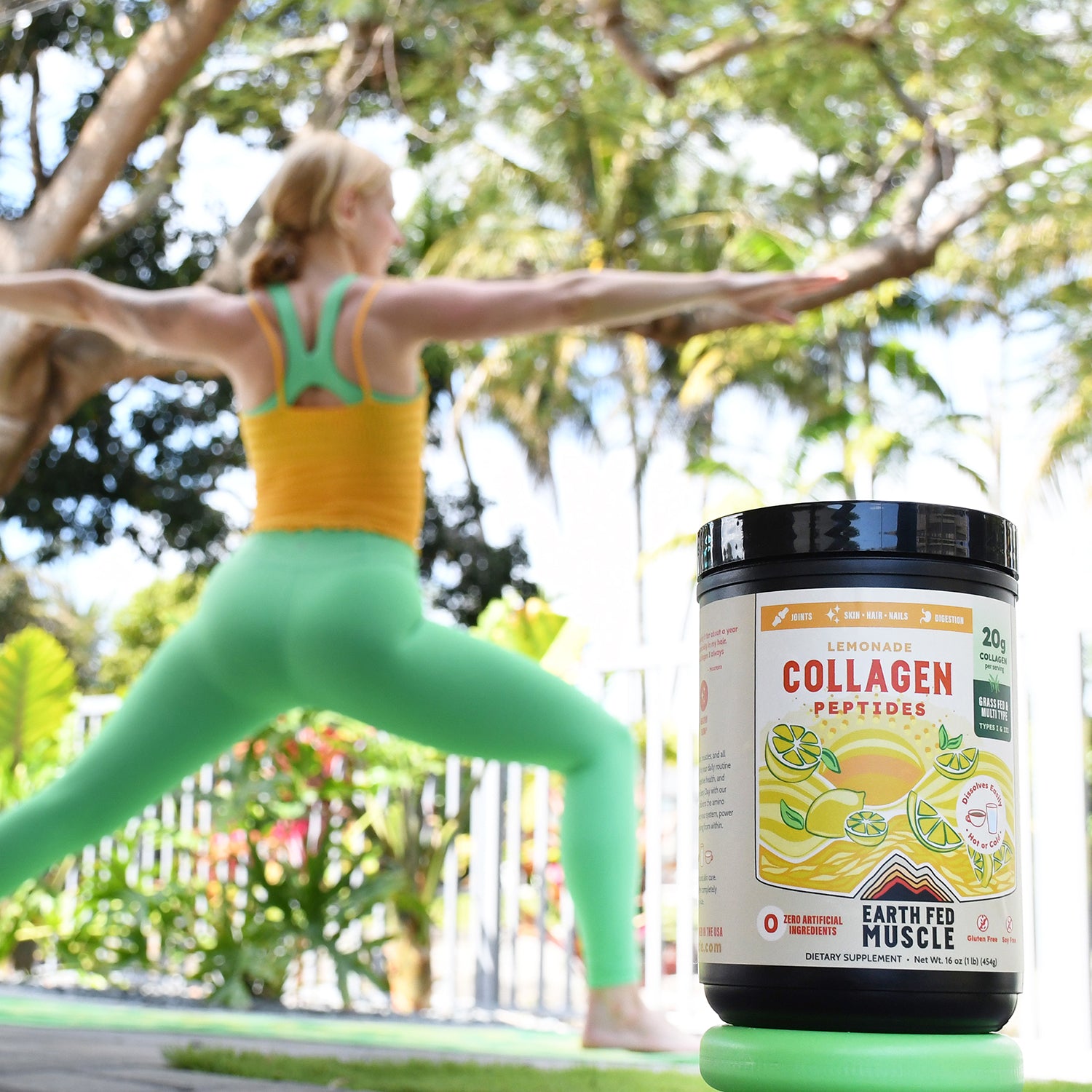 Lemonade | Best Collagen Protein Powder | Organic Grass Fed Beef, Hydrolyzed Bovine Collagen, Gluten Free | Keystone Plus by Earth Fed Muscle (1 lbs) Lemonade | Best Collagen Protein Powder | Organic Grass Fed Beef, Hydrolyzed Bovine Collagen, Gluten Free | Keystone Plus by Earth Fed Muscle (1 lbs)