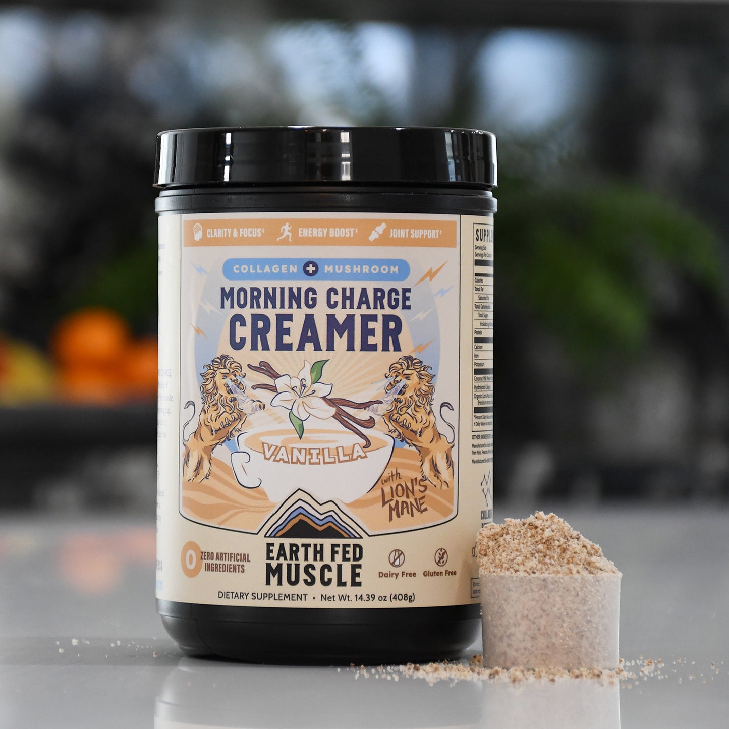 Morning Charge Vanilla Supernutrient Creamer with Lion’s Mane
