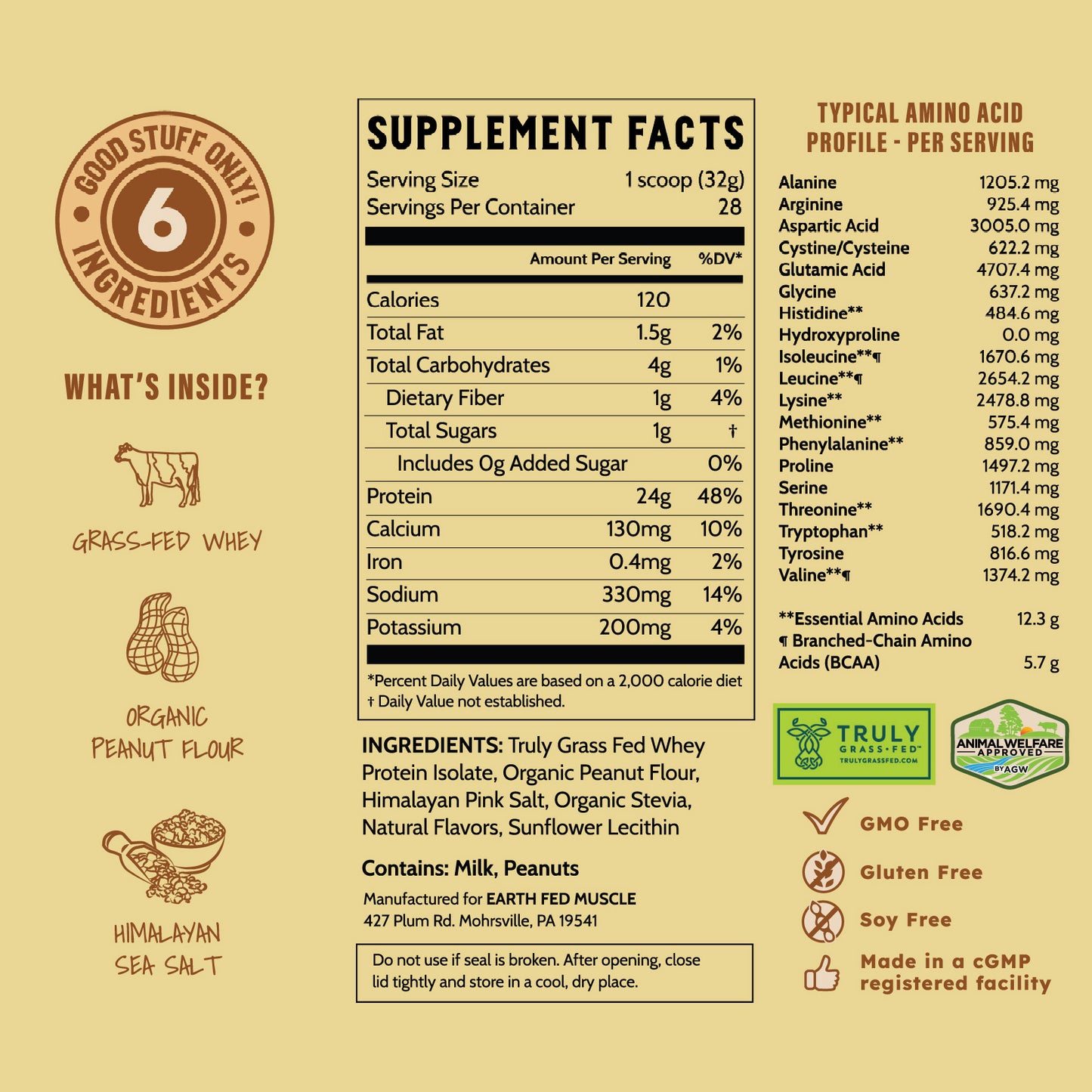 SEASONAL FLAVOR: Crunch Time Peanut Butter Cookie Grass-Fed Whey