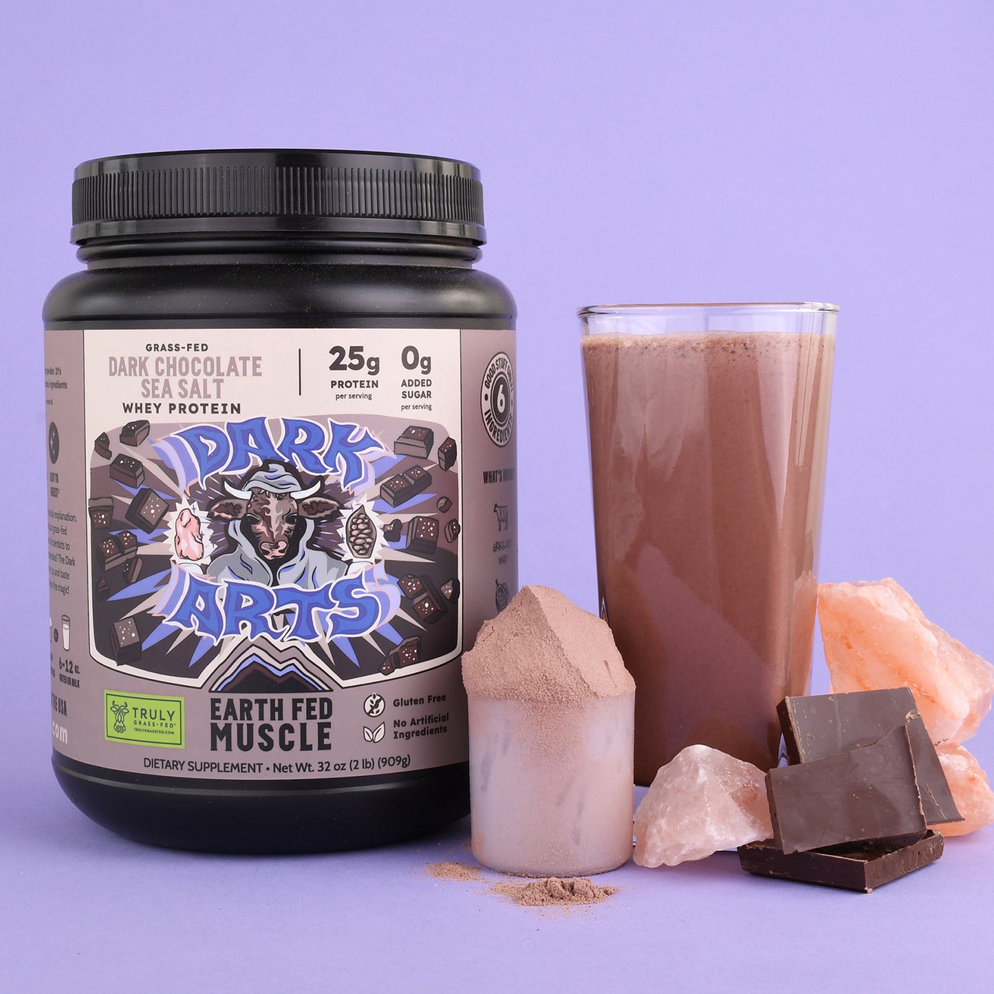 Dark Arts Salted Chocolate Grass-Fed Whey Protein