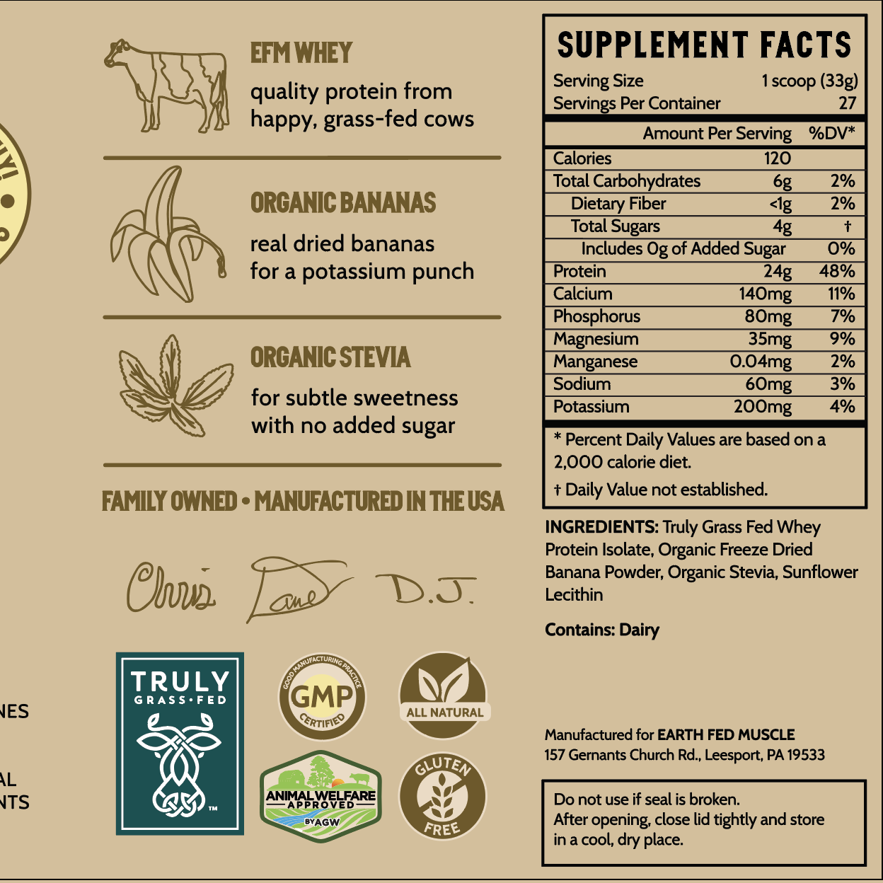 Go! Bananas Grass-Fed Whey Protein