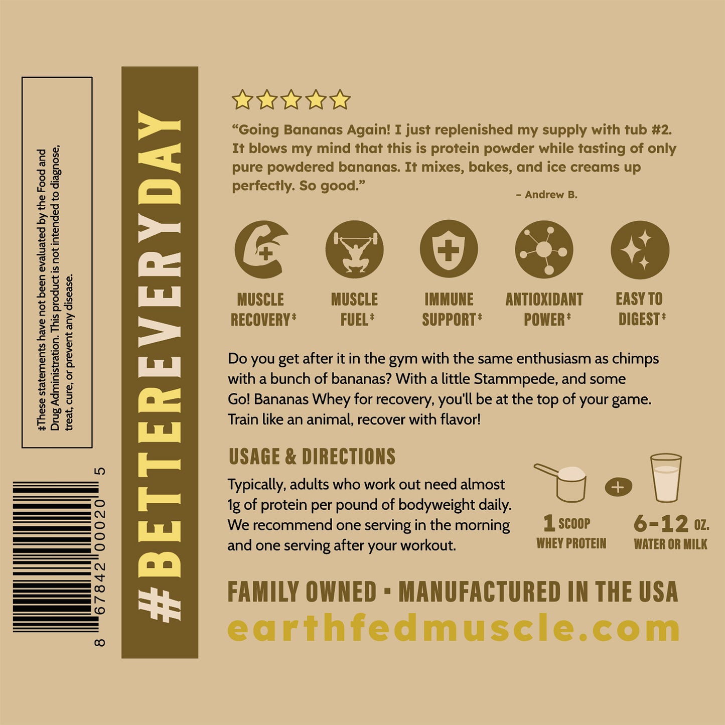 Go! Bananas Grass-Fed Whey Protein