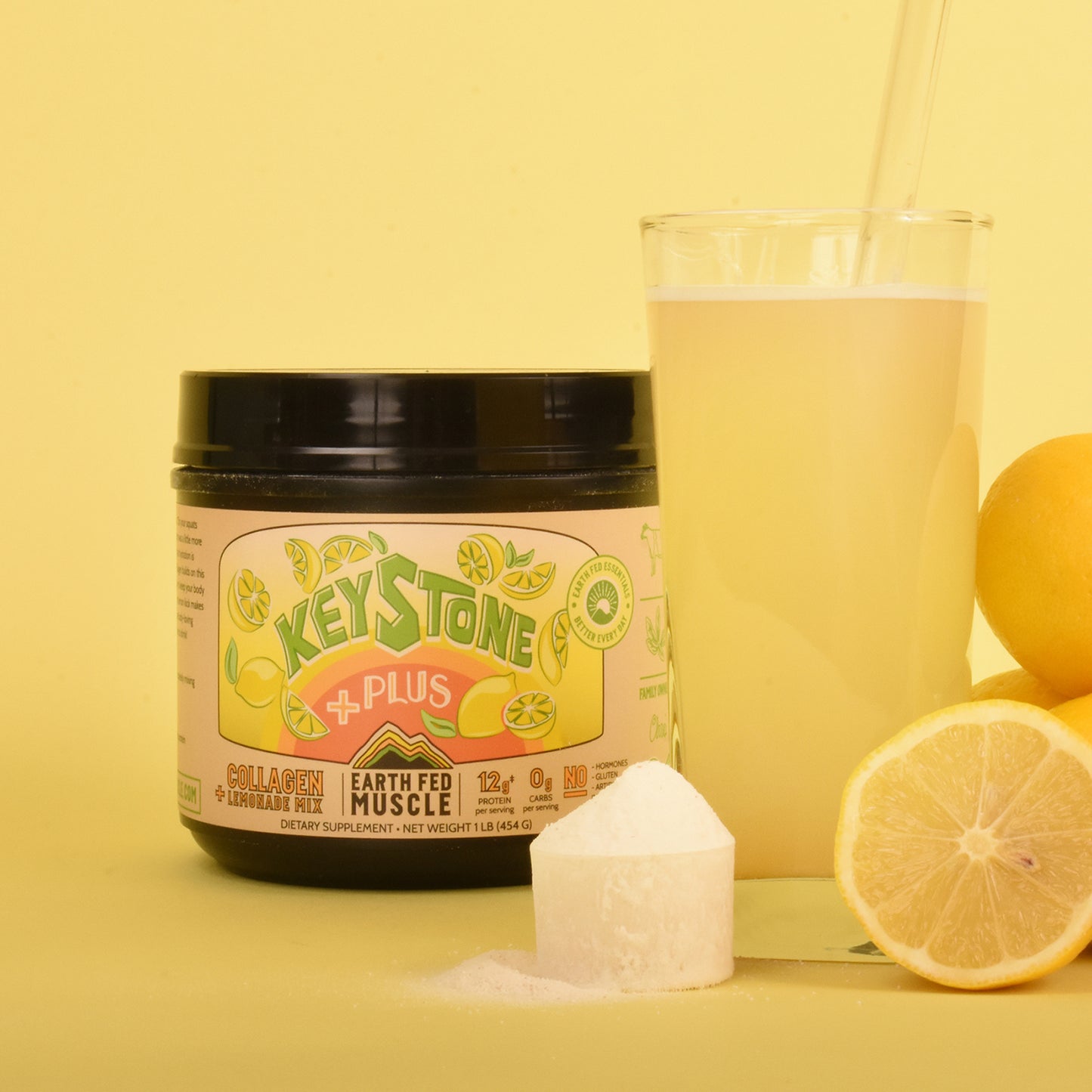 Keystone Plus Collagen Lemonade Mix