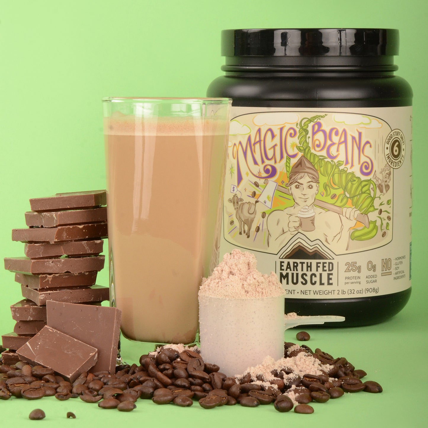 Magic Beans Mocha Grass-Fed Whey Protein