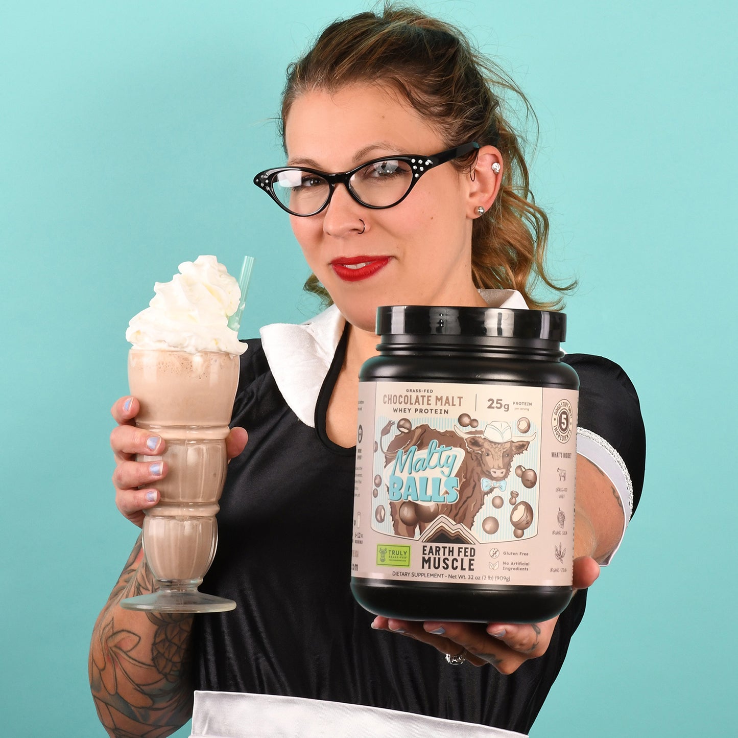 SEASONAL FLAVOR: Malty Balls Chocolate Malt Grass-Fed Whey Protein