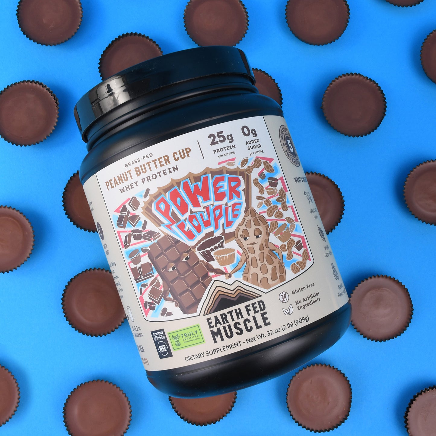Power Couple Peanut Butter Cup Grass-Fed Whey Protein