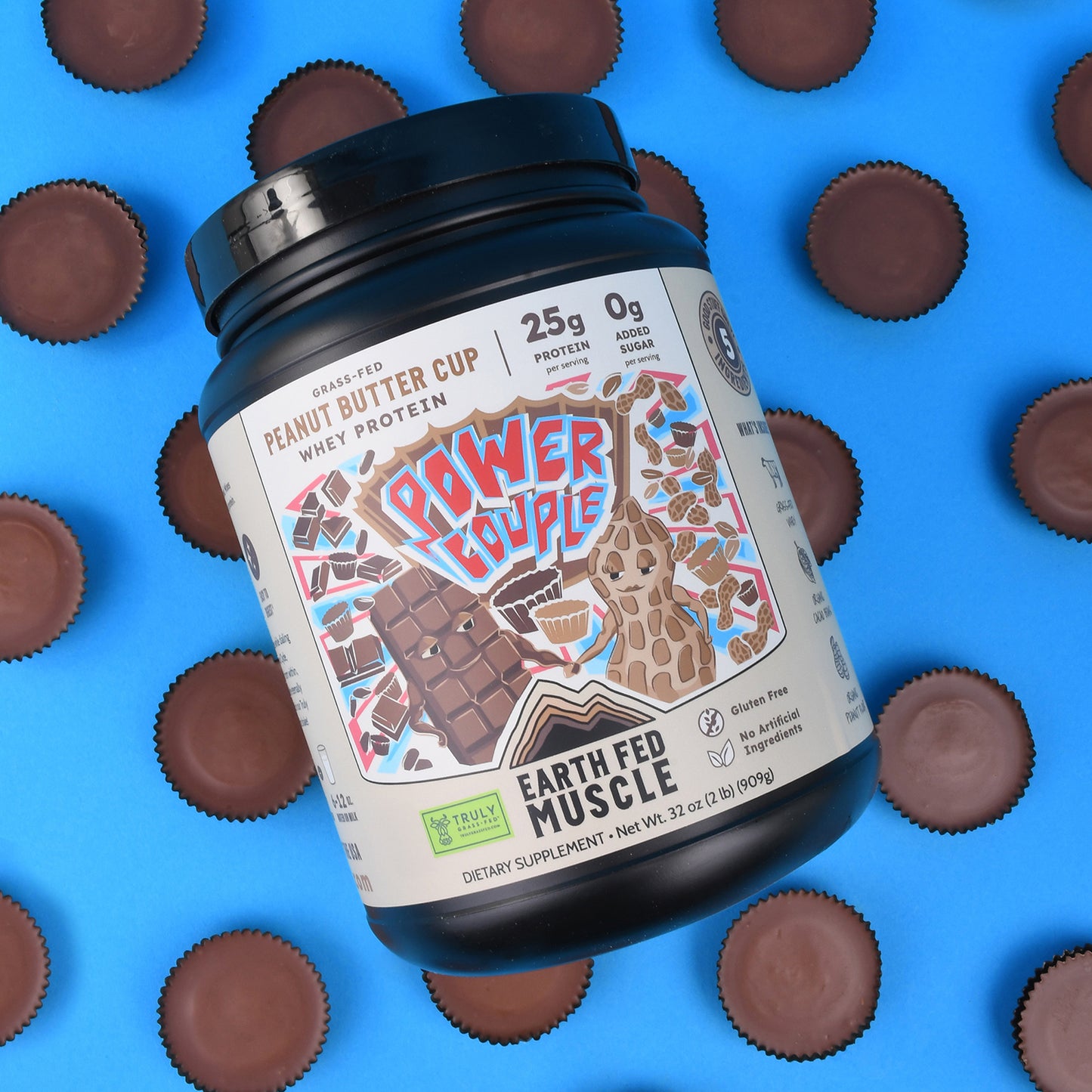 Power Couple Peanut Butter Cup Grass-Fed Whey Protein