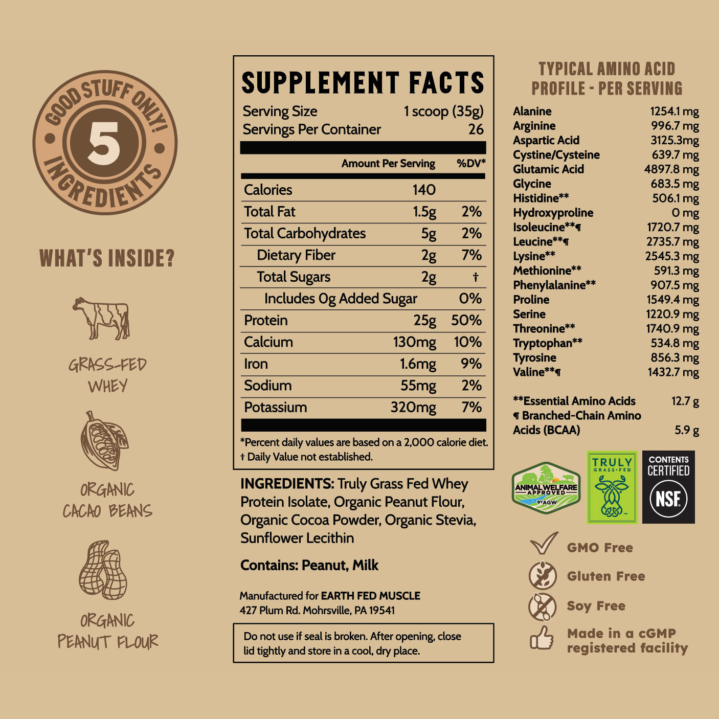 Power Couple Peanut Butter Cup Grass-Fed Whey Protein