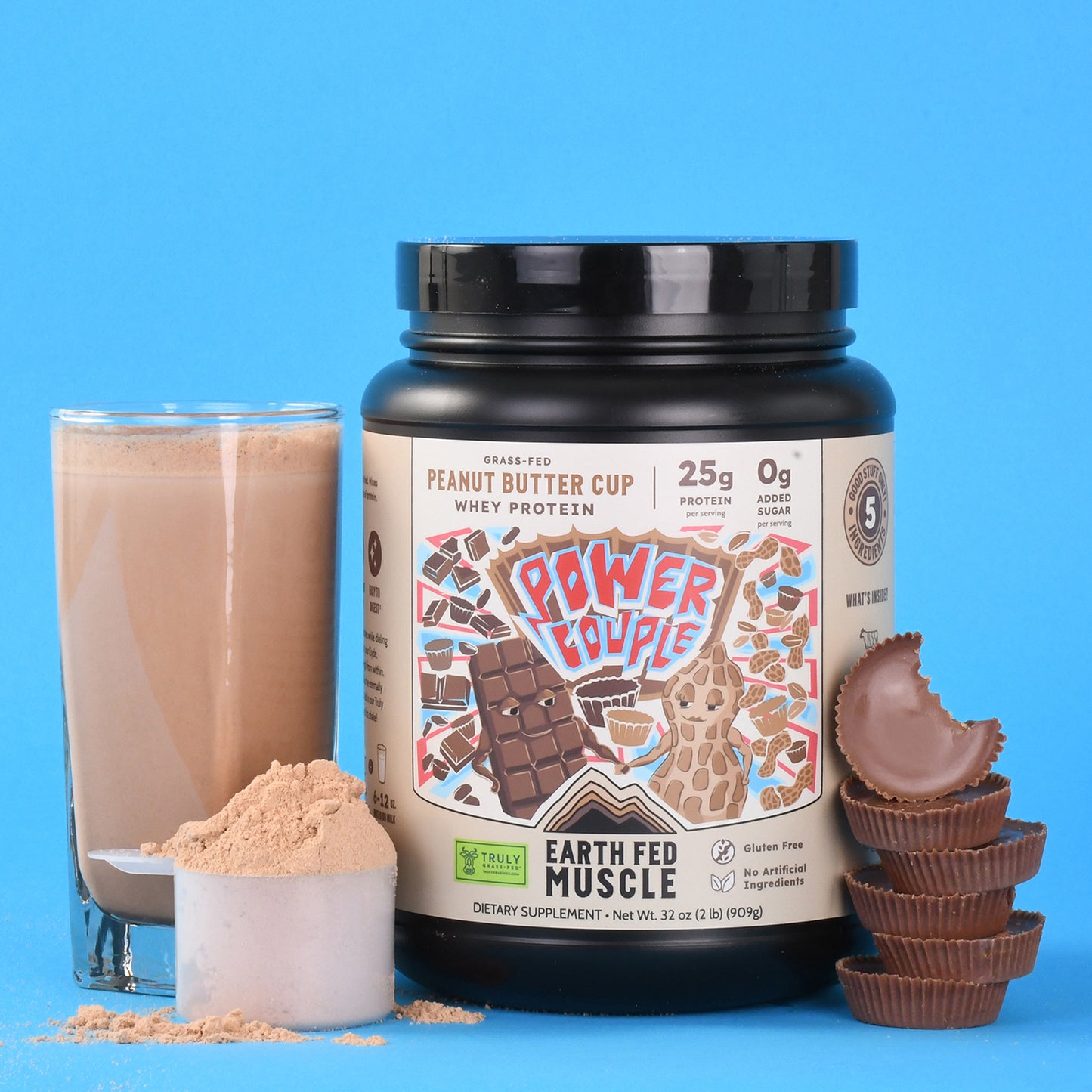 Power Couple Peanut Butter Cup Grass-Fed Whey Protein