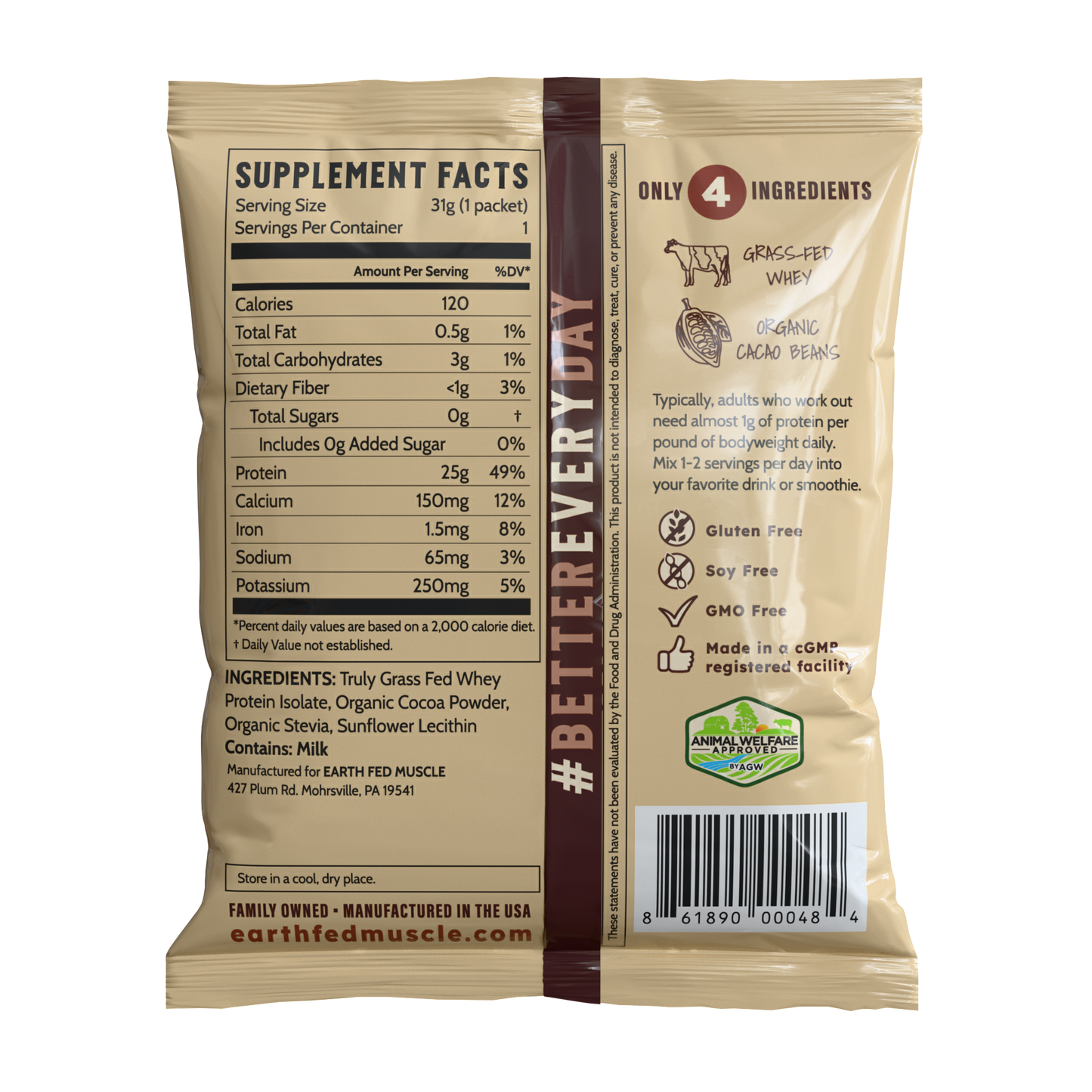 Single Serving Whey Protein Packs