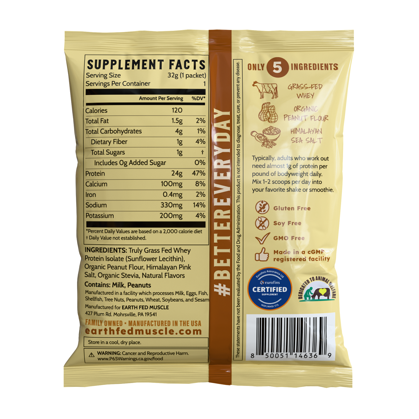 Single Serving Whey Protein Packs