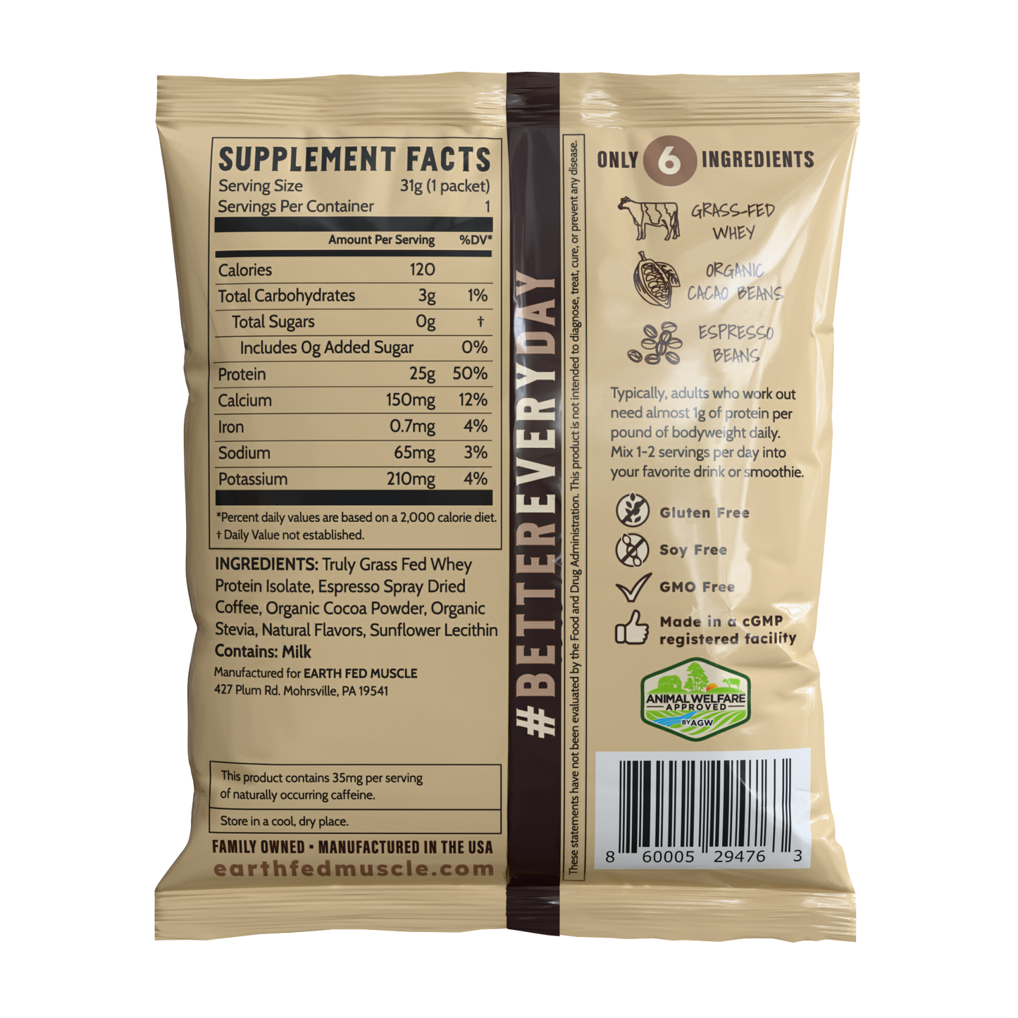 Single Serving Whey Protein Packs