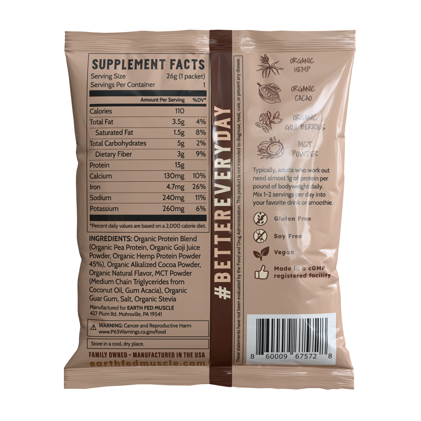 Single Serving Plant Protein Packs