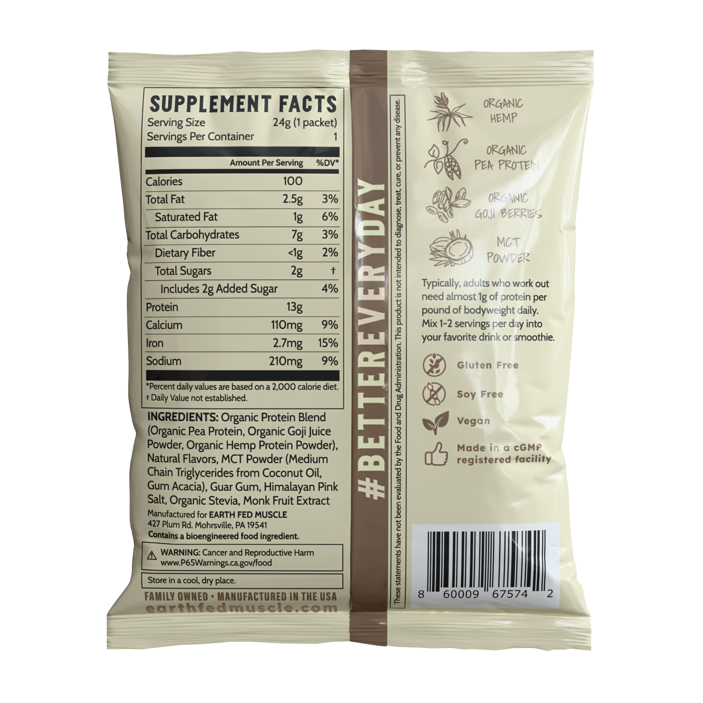 Single Serving Plant Protein Packs