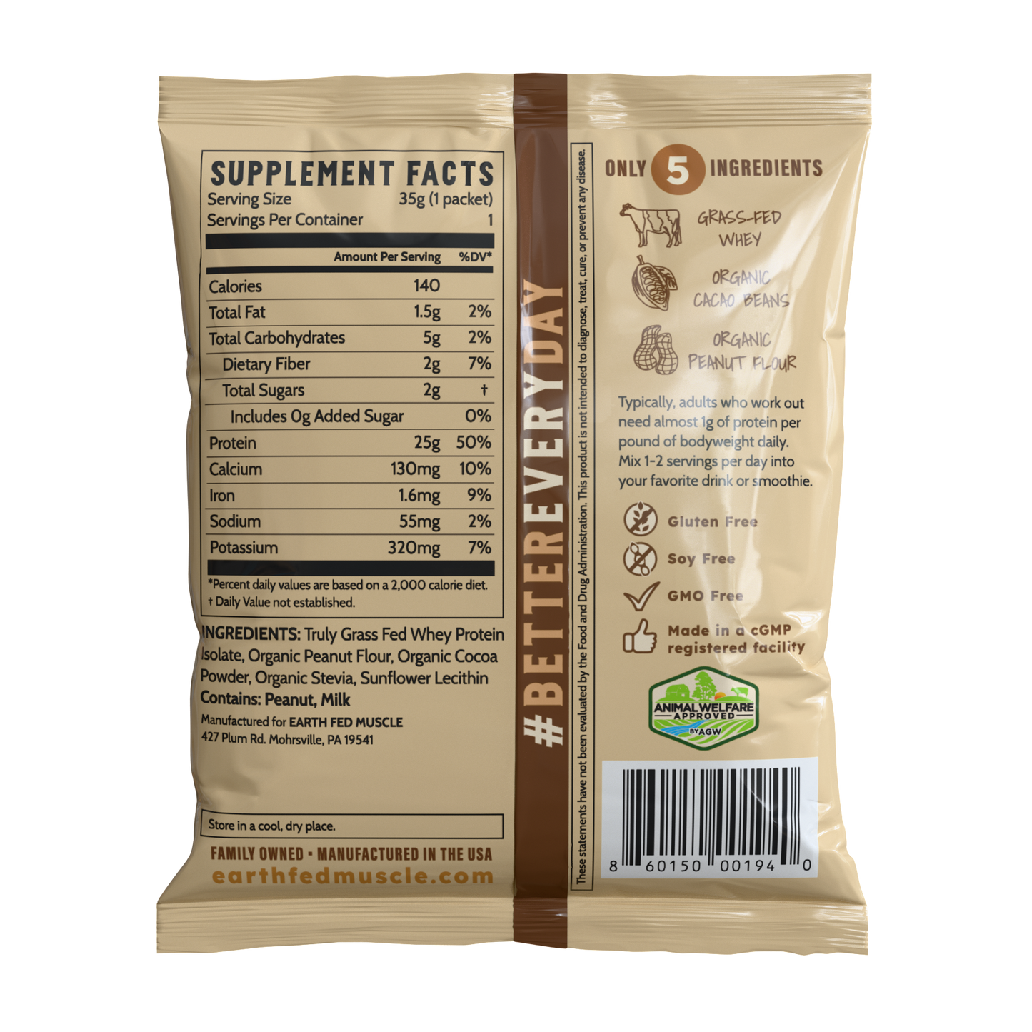 Single Serving Whey Protein Packs