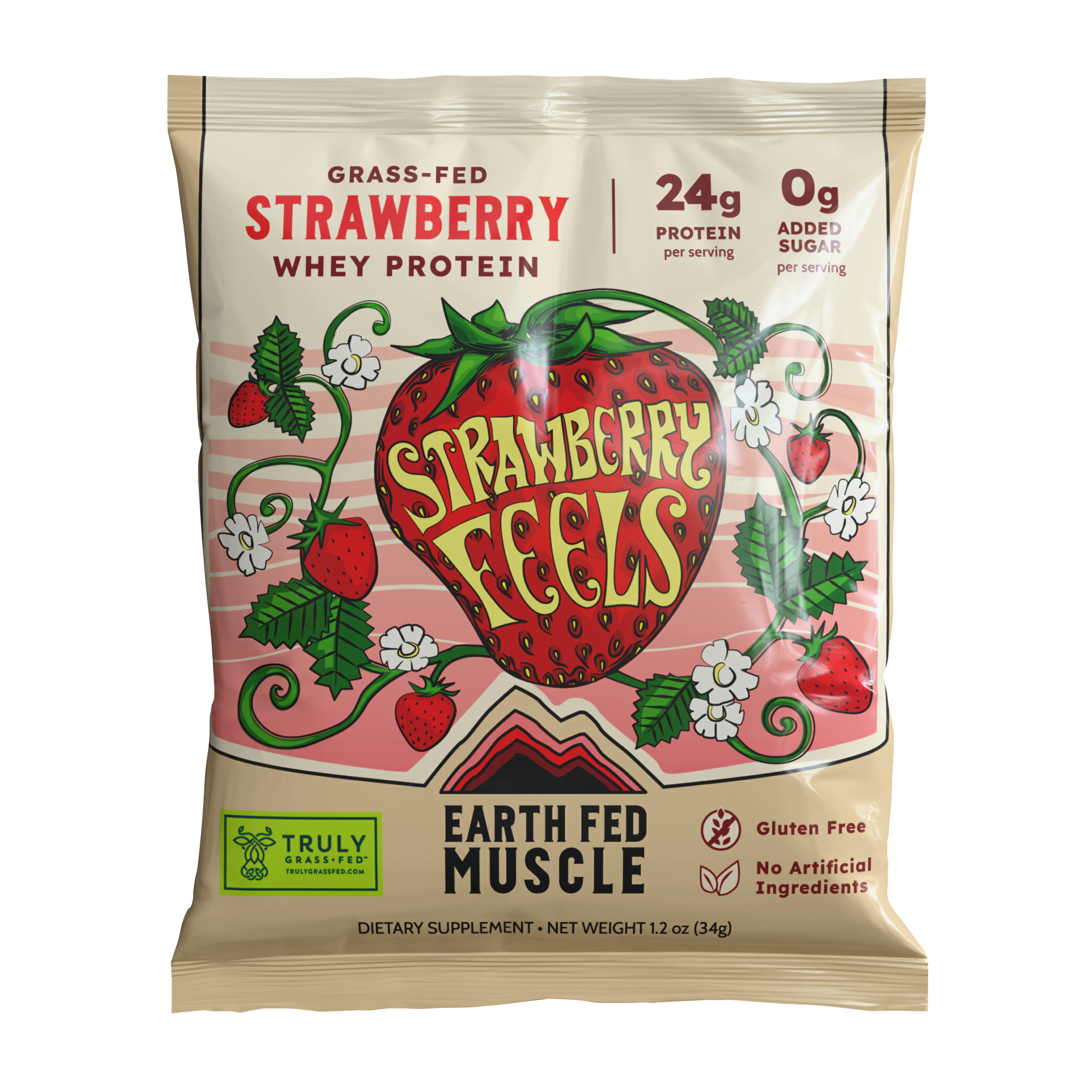 Earth Fed Muscle Strawberry sample pack