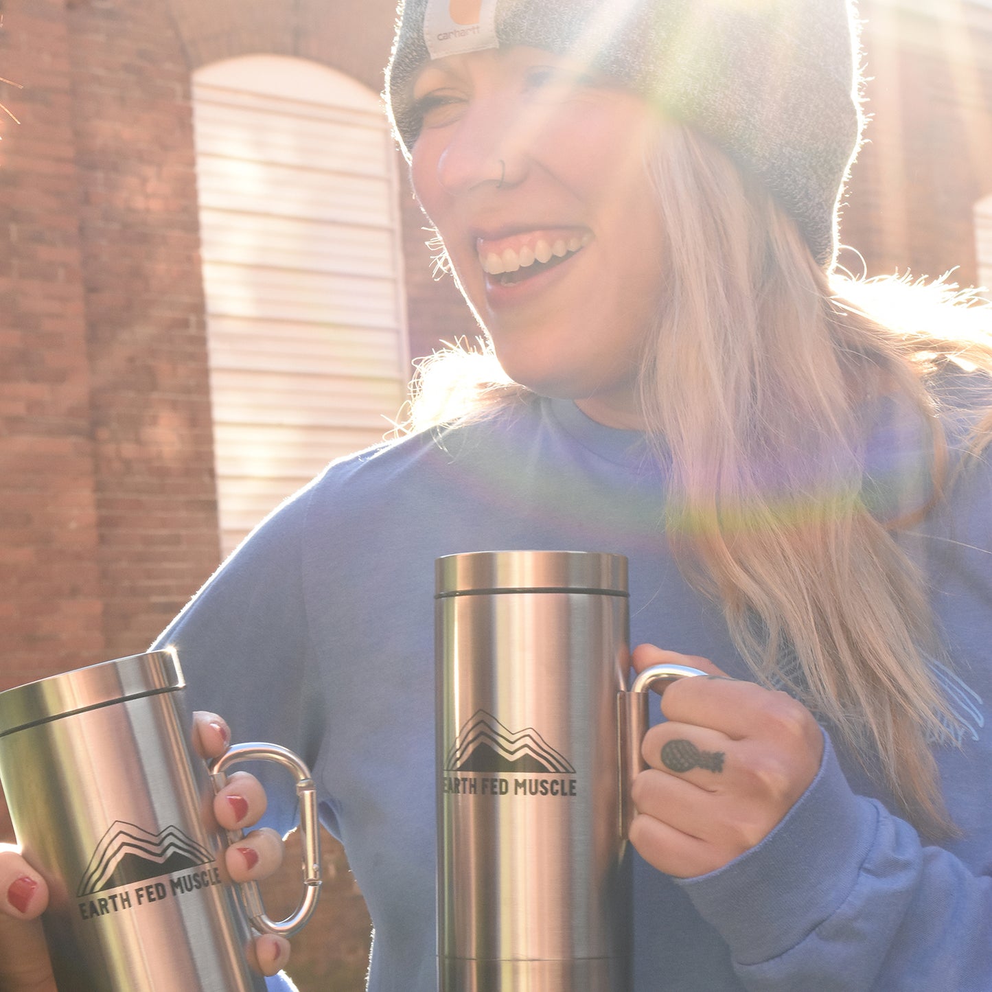 Stainless Carabiner Travel Mug (FREE GIFT)