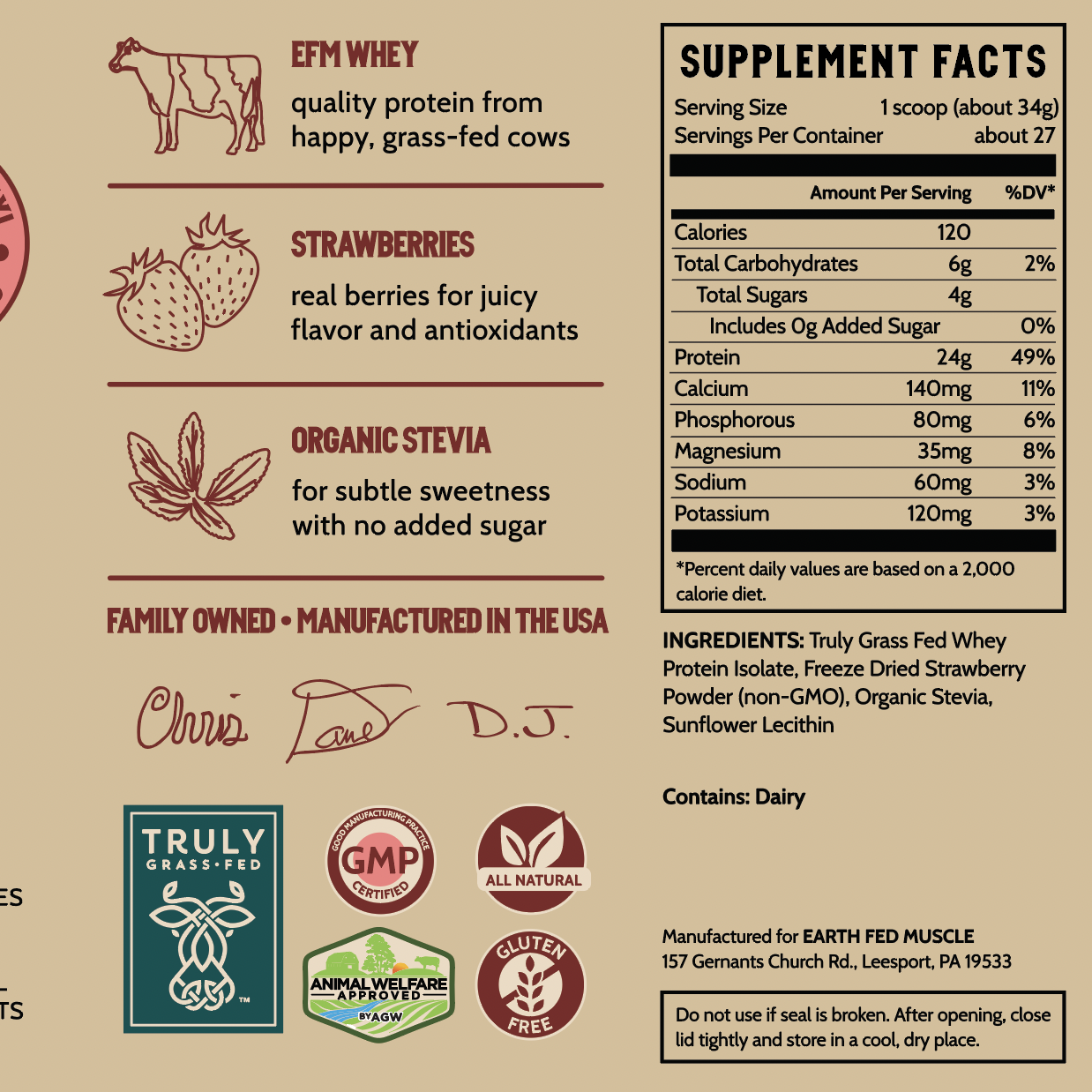 Strawberry Feels (Forever) Grass Fed Protein