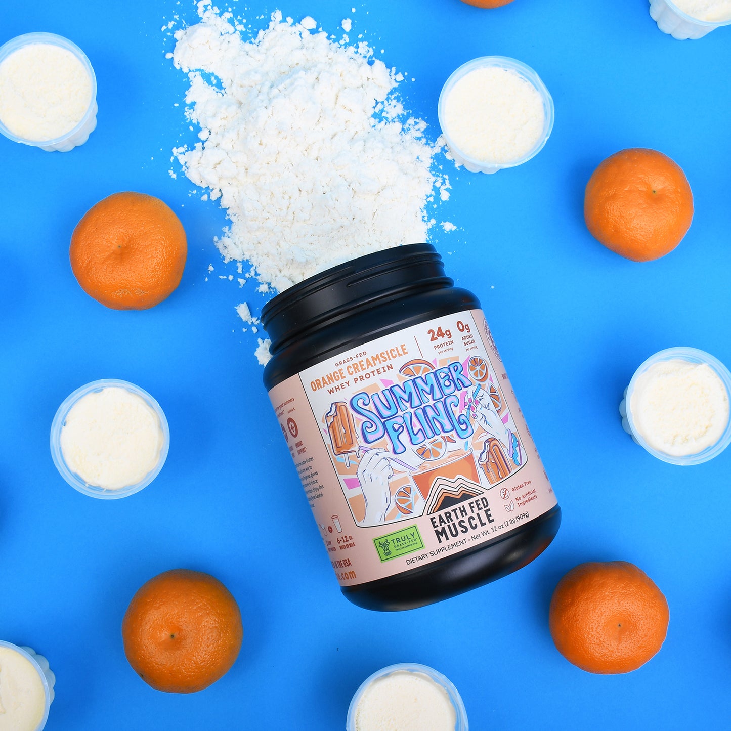 SEASONAL FLAVOR: Summer Fling Orange Creamsicle Grass-Fed Whey Protein