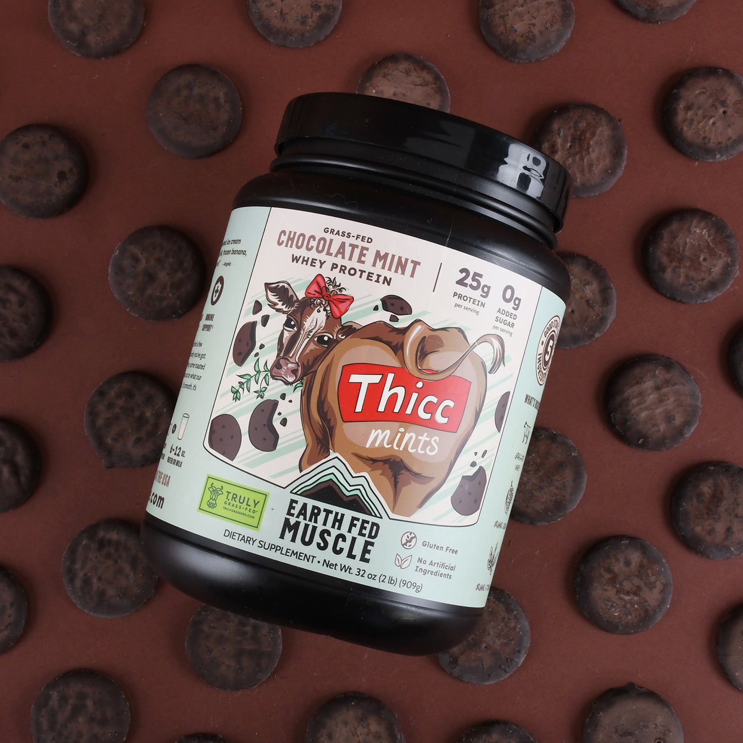 SEASONAL FLAVOR: Thicc Mints Chocolate Mint Grass-Fed Whey Protein