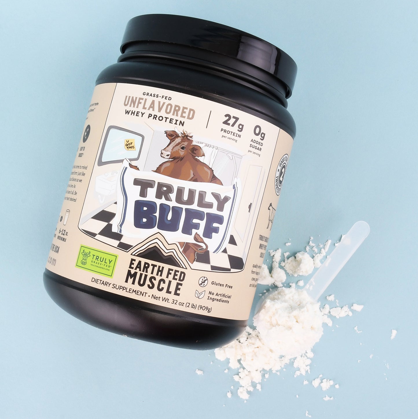 Truly Buff Unflavored Grass-Fed Whey Protein