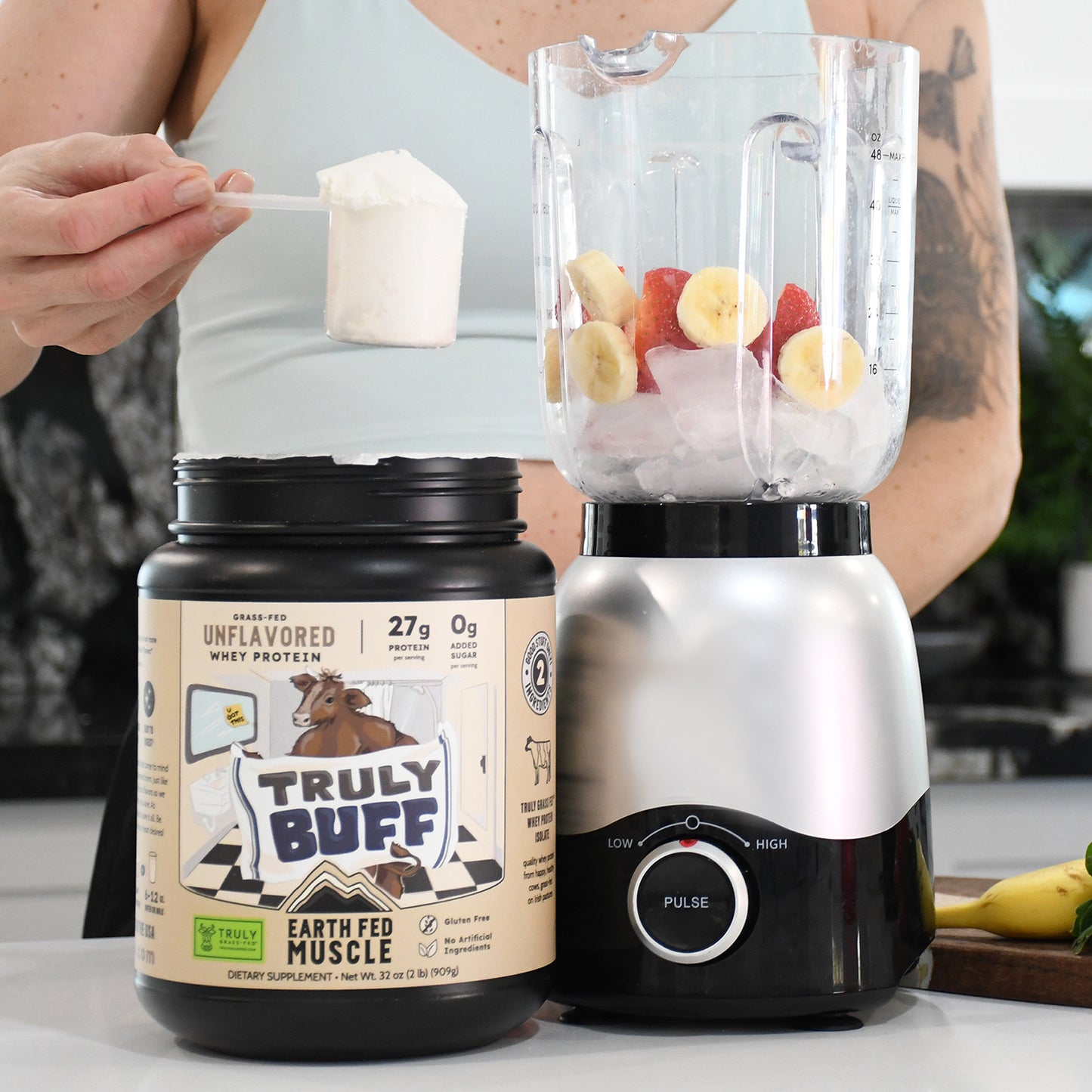 Truly Buff Unflavored Grass-Fed Whey Protein