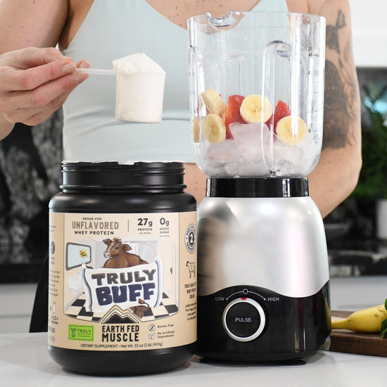 Truly Buff Unflavored Grass-Fed Whey Protein – Earth Fed Muscle