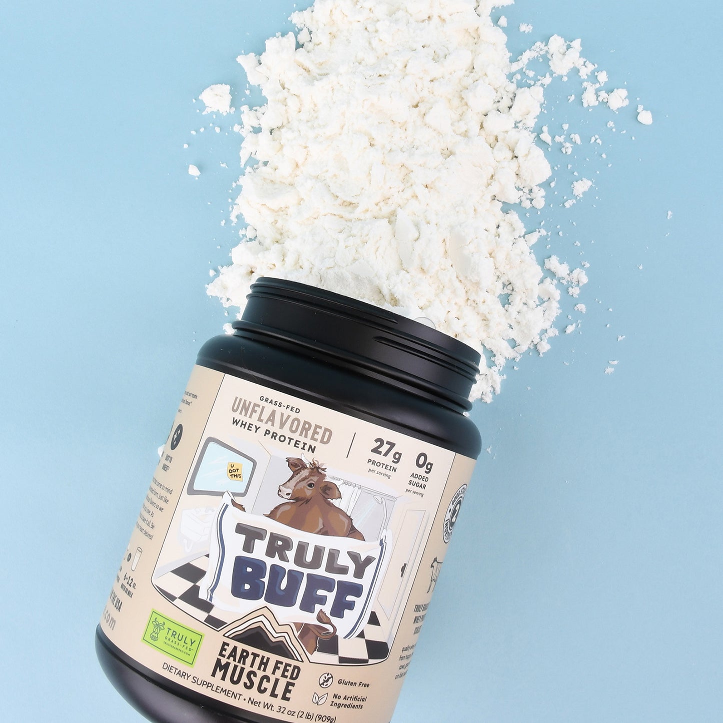 Truly Buff Unflavored Grass-Fed Whey Protein