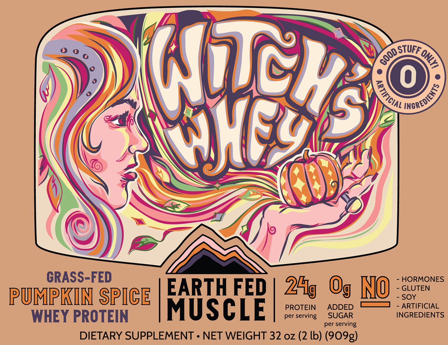 SEASONAL FLAVOR: Witch’s Whey Pumpkin Spice Grass Fed Protein