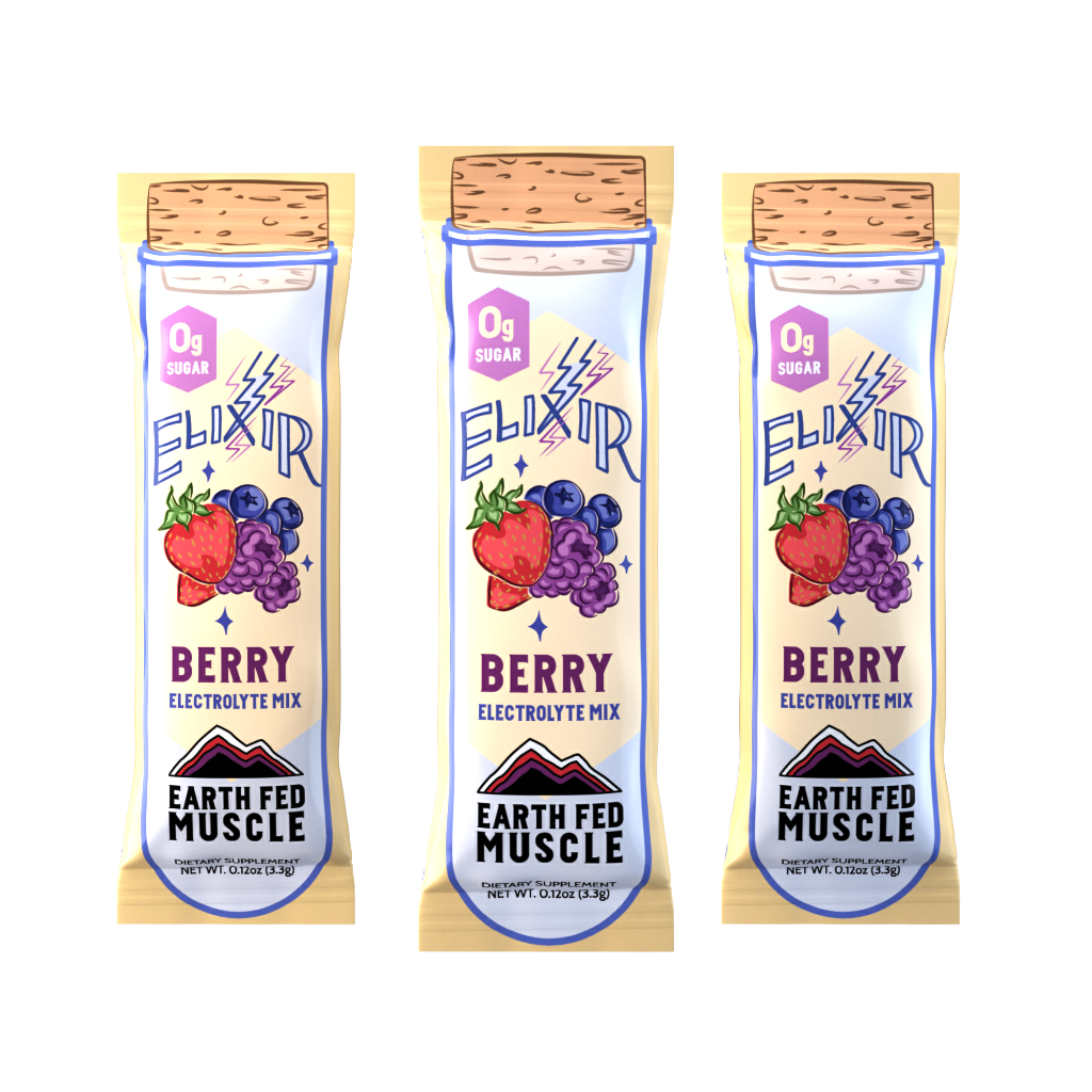 Elixir Packet Elixir Electrolyte Mix Packets with Himalayan Sea Salt – Earth Fed Muscle