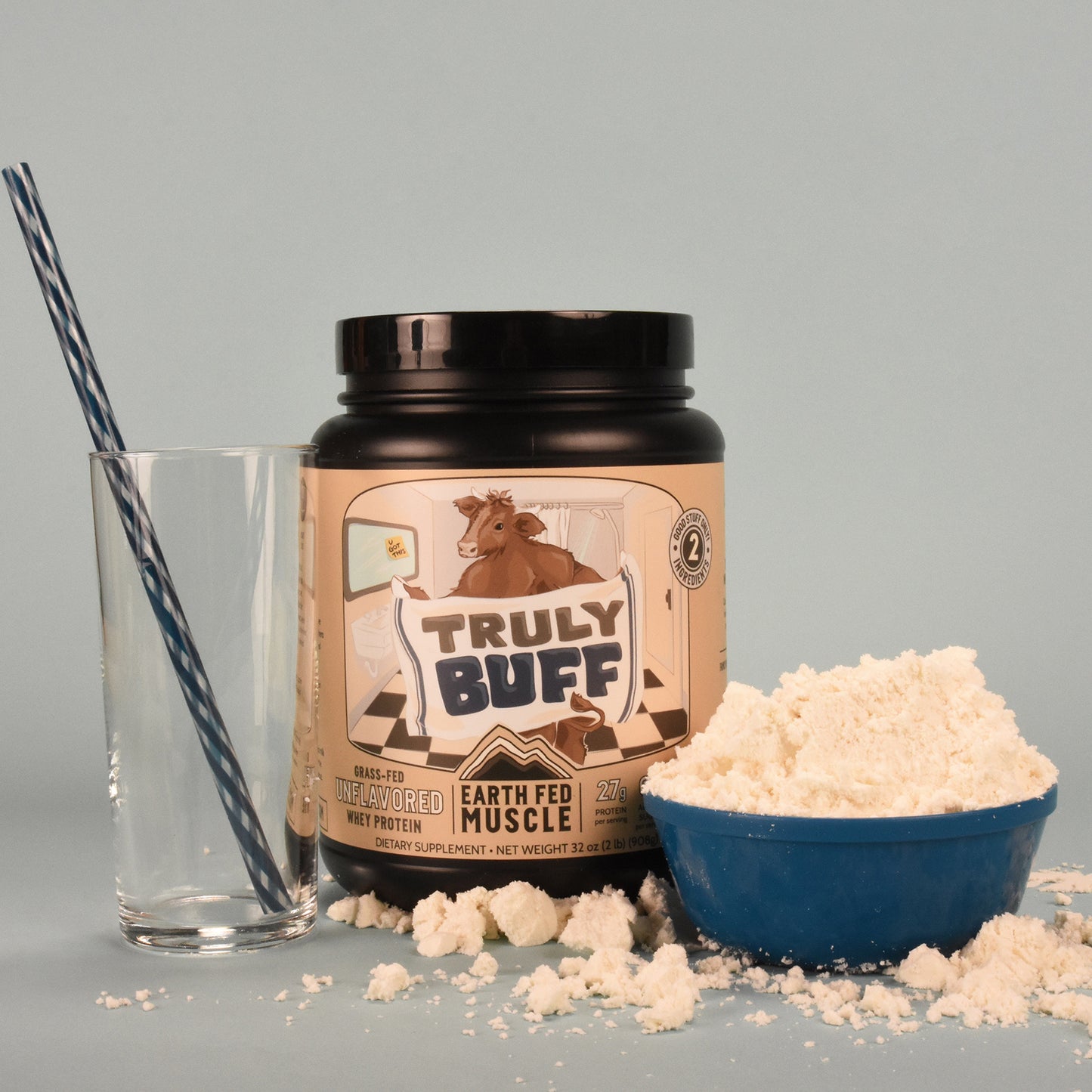 Truly Buff Unflavored Grass-Fed Whey Protein