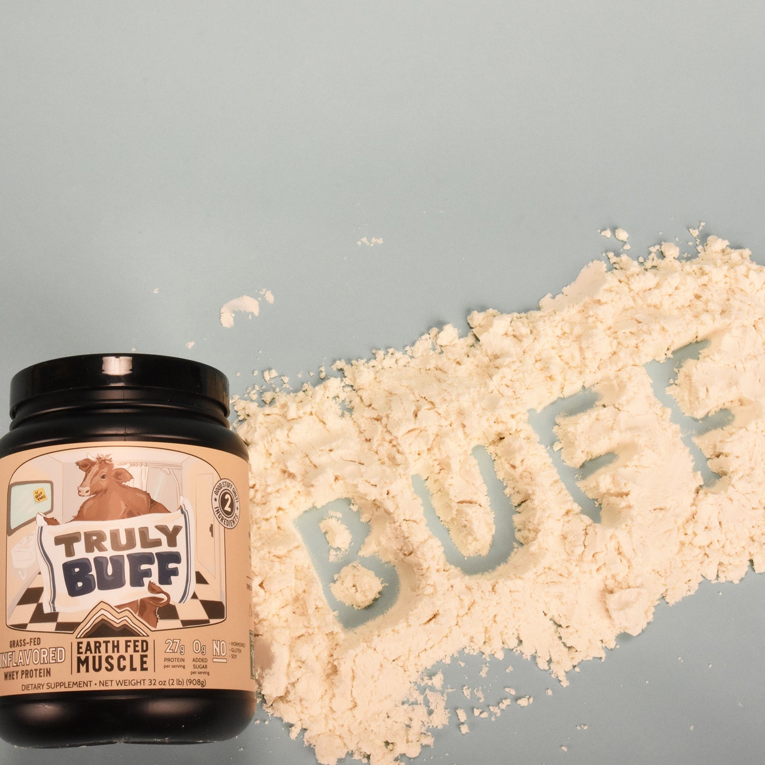 Truly Buff - Unflavored Grass-Fed Whey – Earth Fed Muscle