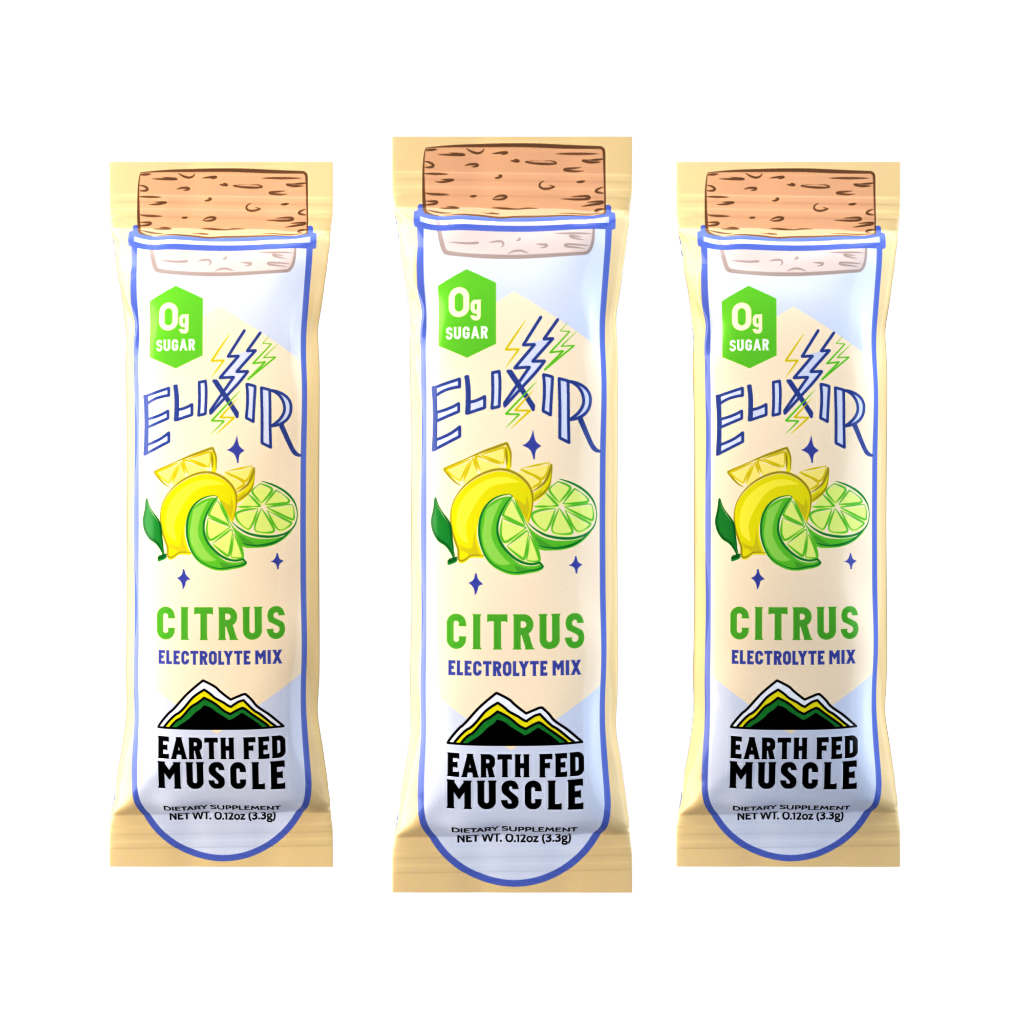 Elixir Electrolyte Mix Packets with Himalayan Sea Salt – Earth Fed Muscle