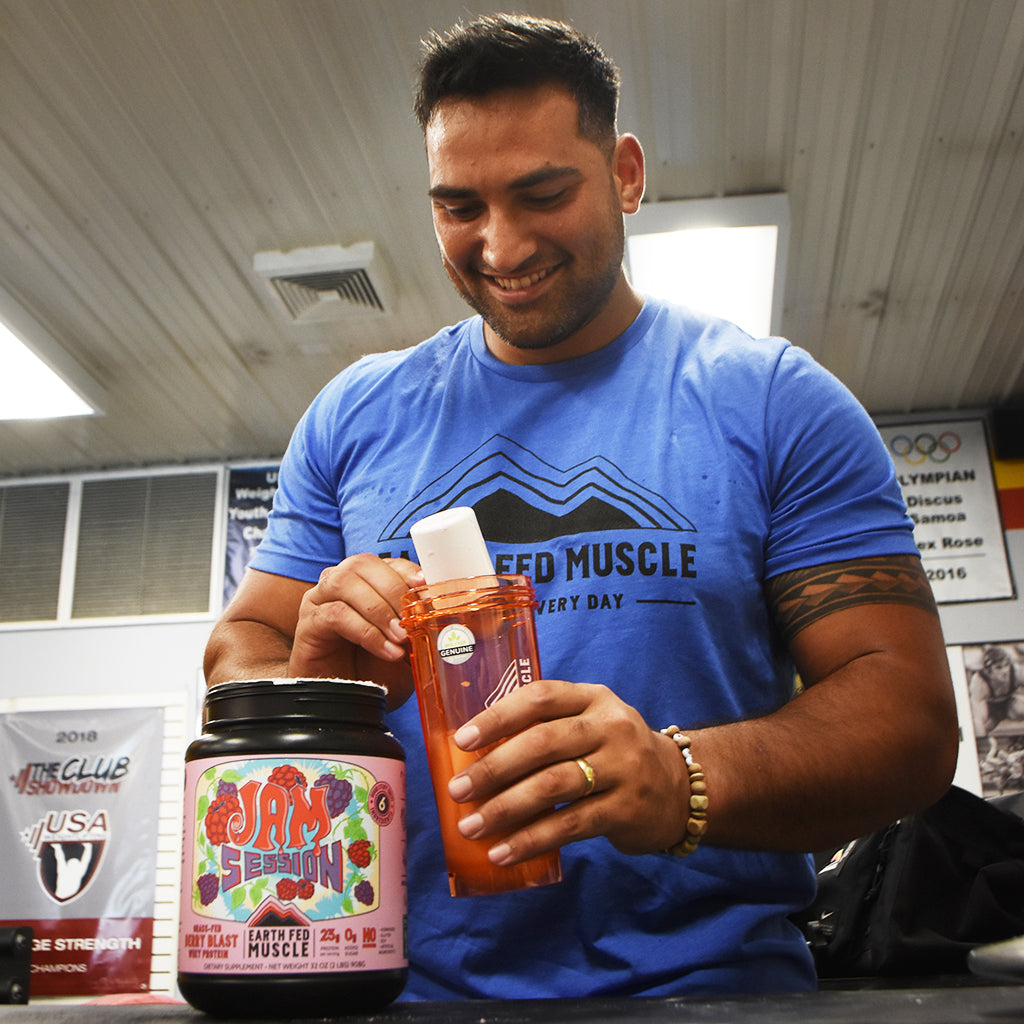 Jam Session Berry GrassFed Whey Protein Earth Fed Muscle