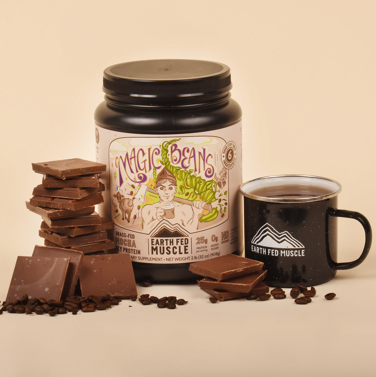 Magic Beans Mocha Grass-Fed Whey Protein