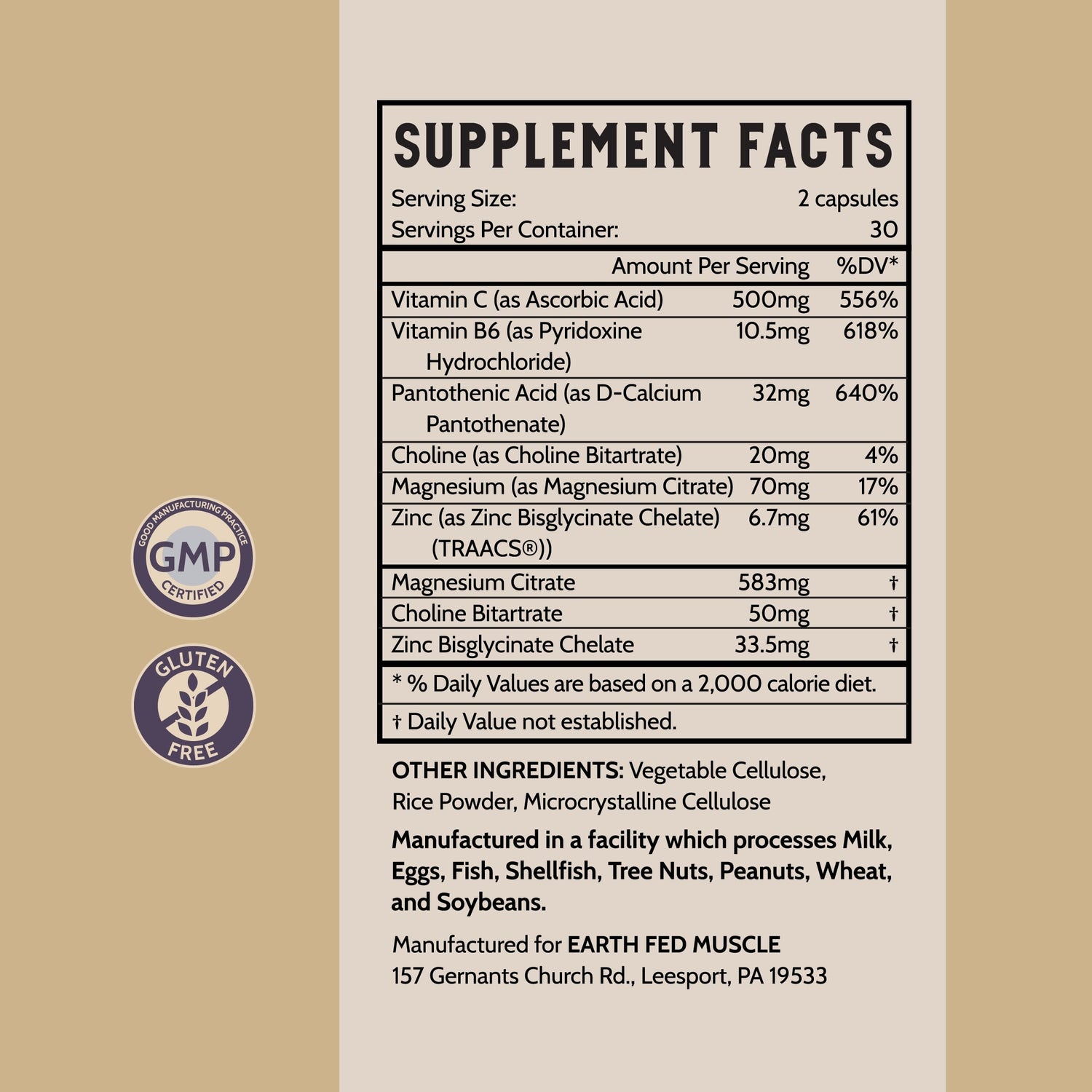 ZMA Supplement, Zinc L-Carnosine, Magnesium, Vitamin B6