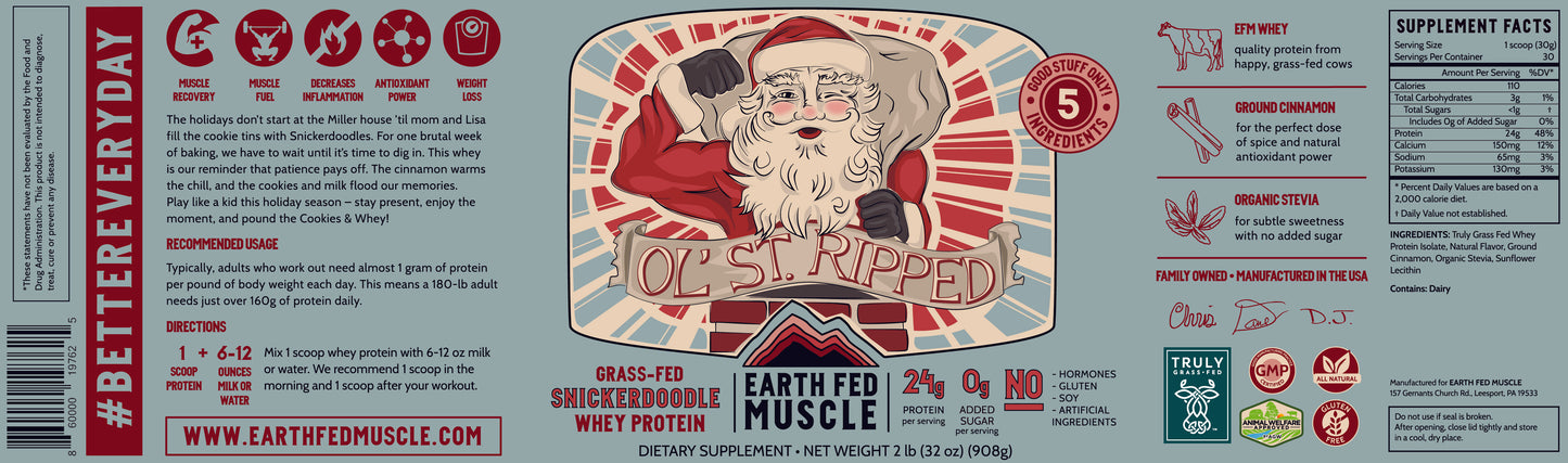 Ol’ St. Ripped Snickerdoodle Grass Fed Protein