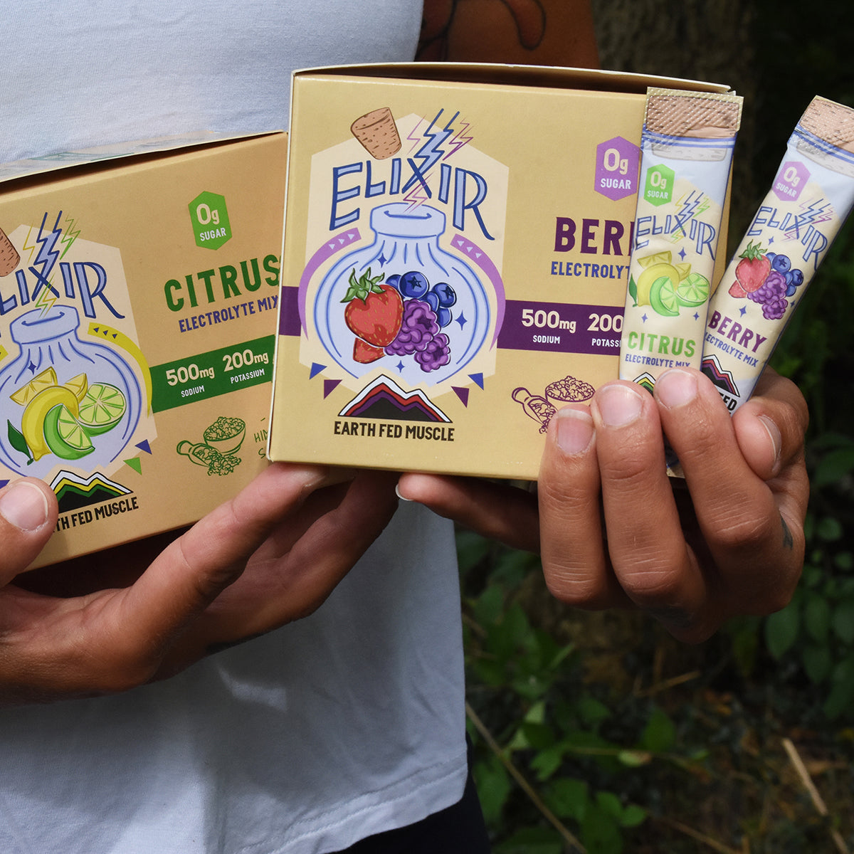 Elixir Electrolyte Mix Packets with Himalayan Sea Salt – Earth Fed Muscle