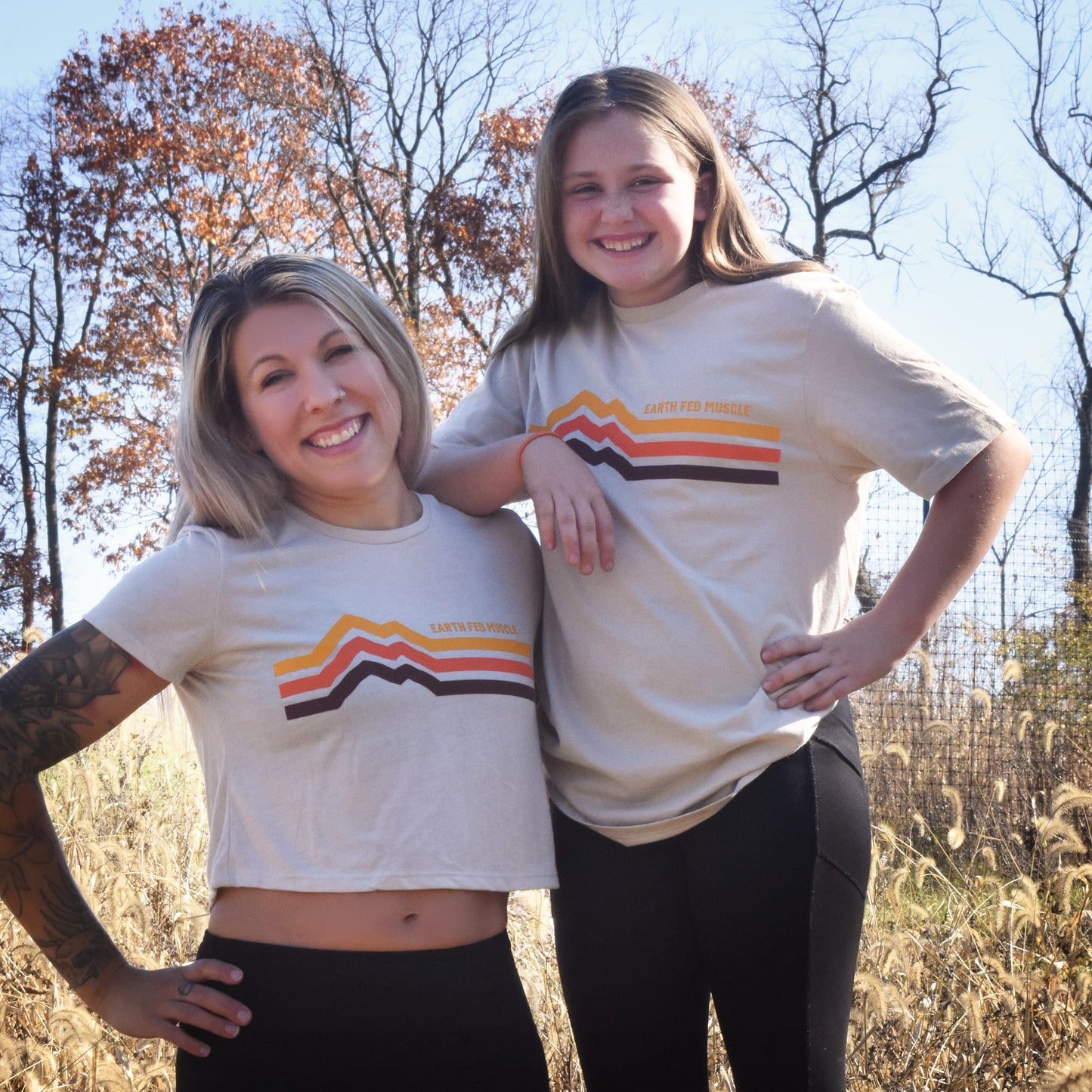 Fancy Retro Tri-Color Crop Top